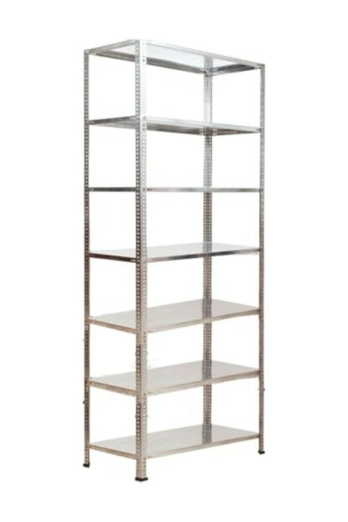 Herrafburada Galvanizraf 7 Katlı Galvaniz Çelik Raf Arşiv Rafı Depo Rafı Kiler Rafı 43x60x200