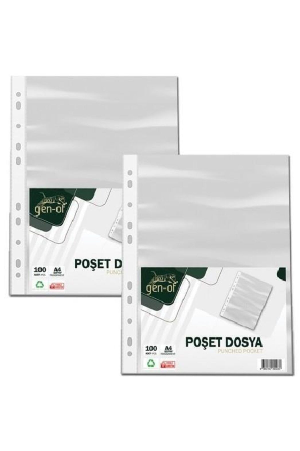 GenOf Poşet Dosya 100 Lü 2 Paket