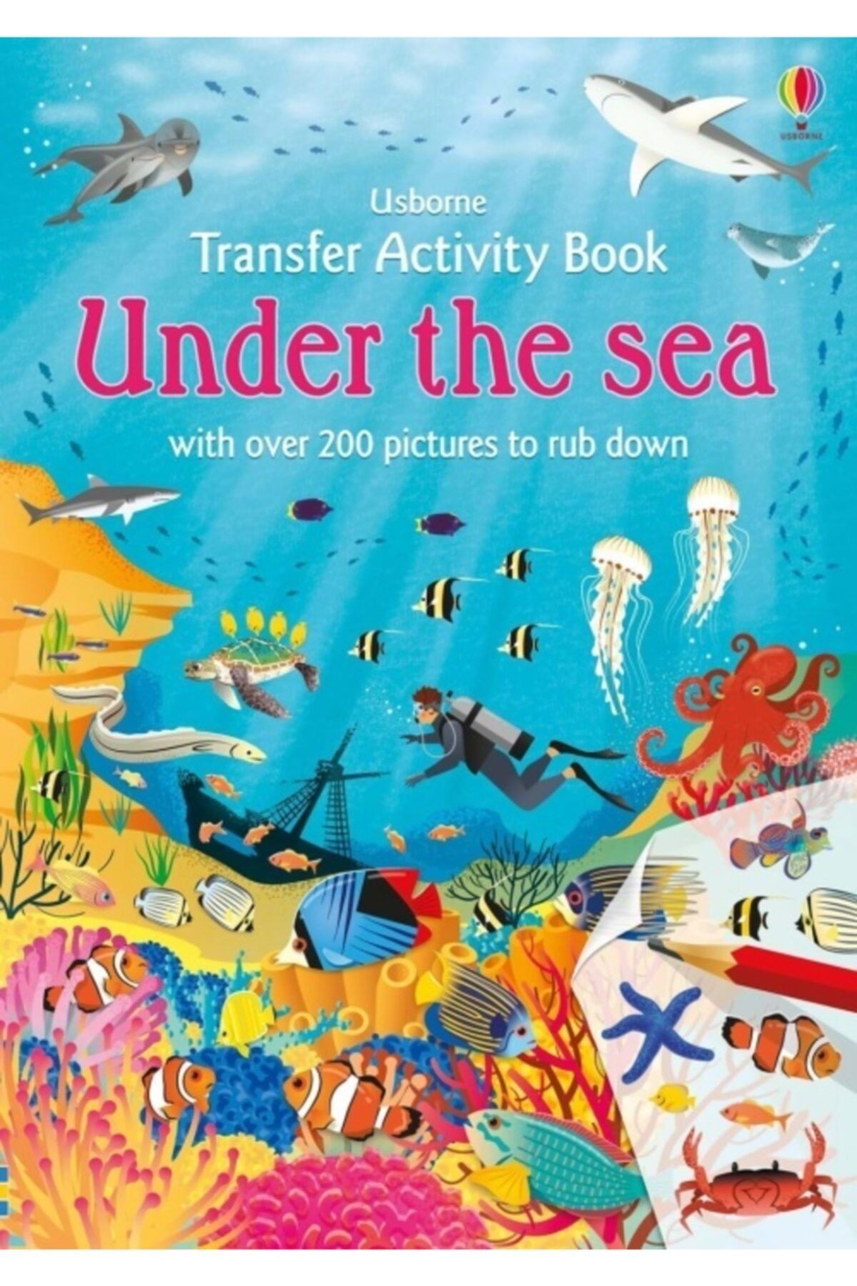 Usborne Transfer Activity Book Under The Sea