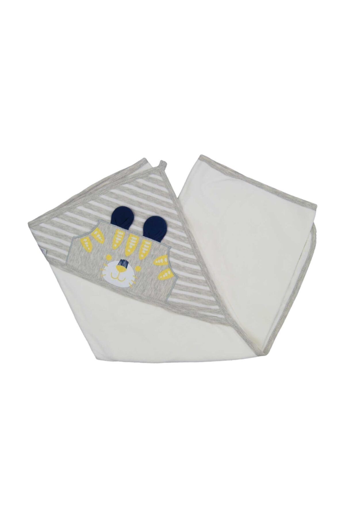 Sebi Bebe Bebek Kaplan Baskılı  Banyo Havlusu 80x85 cm 8509