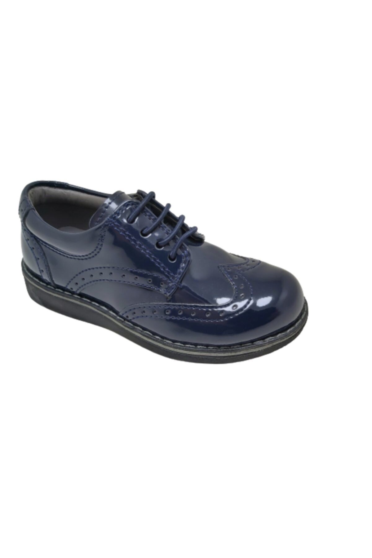 Denom Ortapedik Shoes Çocuk Lacivert Rugan Ayakkabı