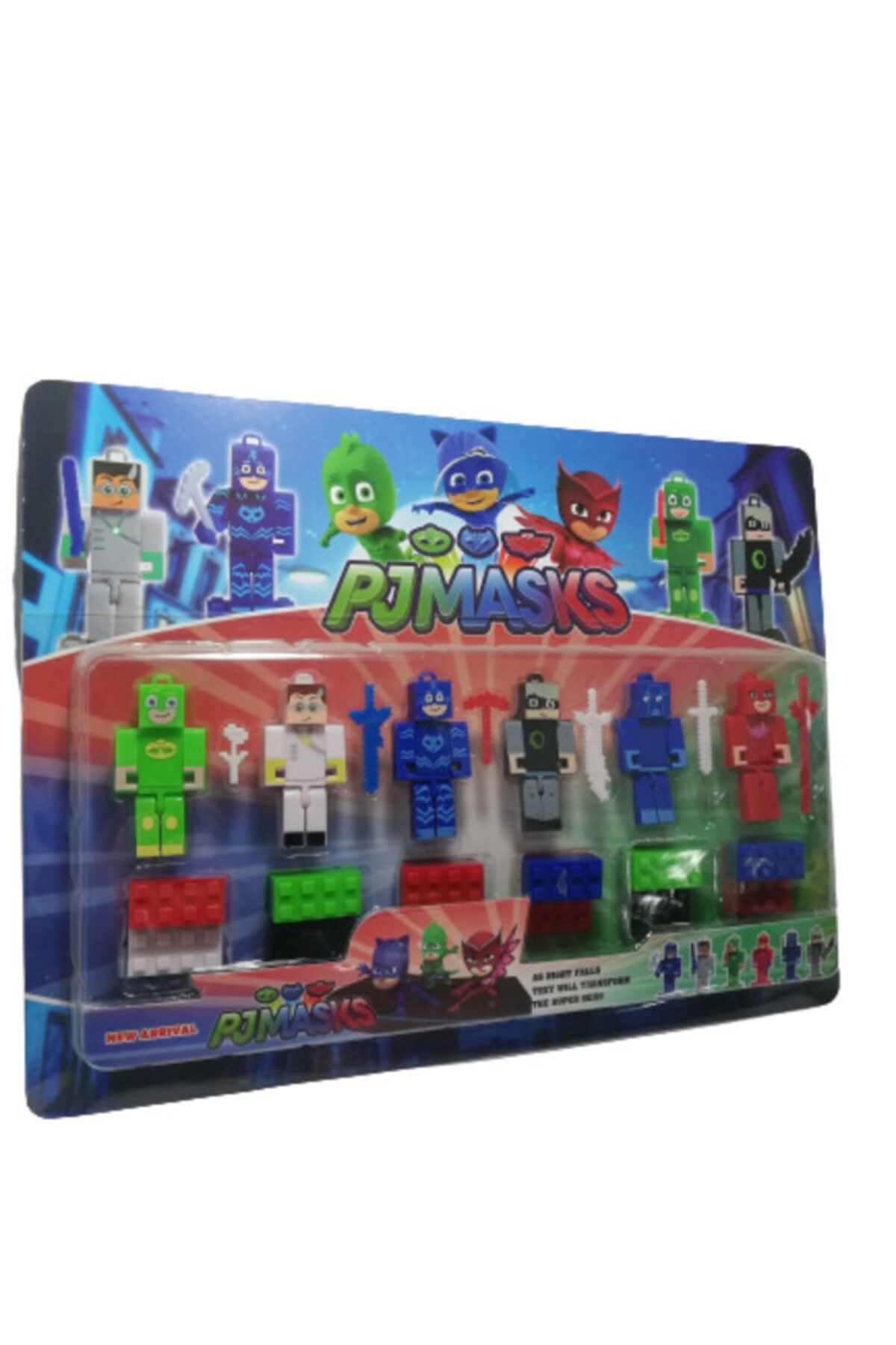 PJMASKS Mınecraft Lego 6 Figür Ve Aksesuarlı Oyuncak Seti