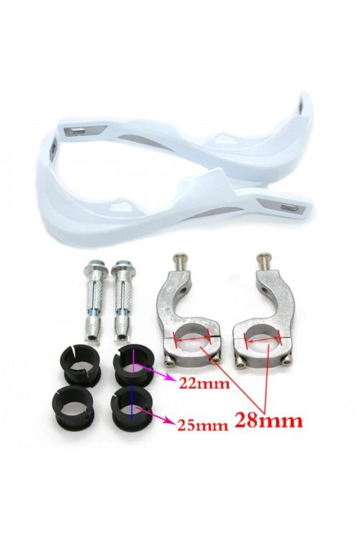 OEM El Koruma 22mm 28mm Beyaz Unıversal -isteburadayiz-