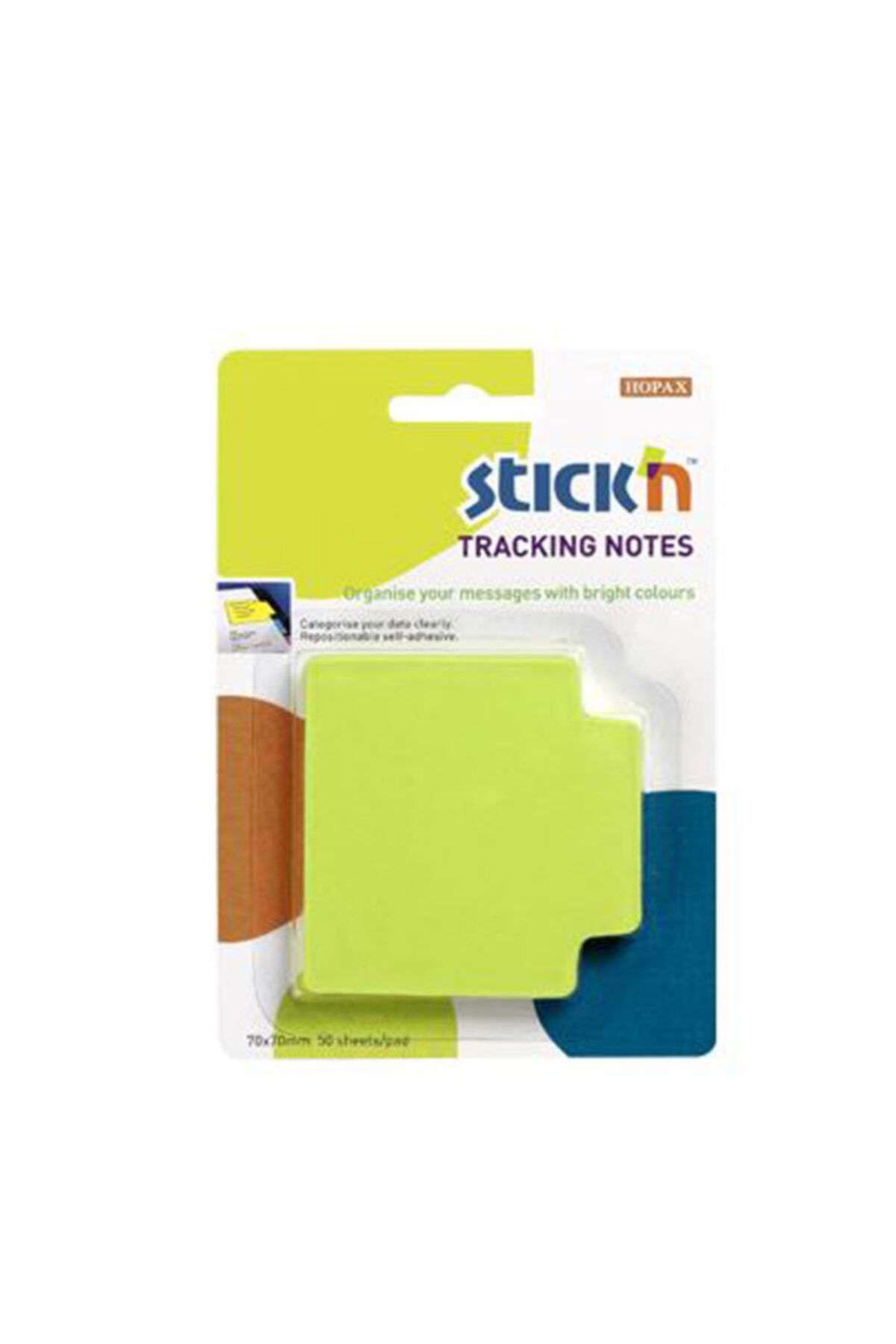Gıpta Stickn Neon Yeşil Tracking Notes 70x70 50 Yaprak Not Kağıdı