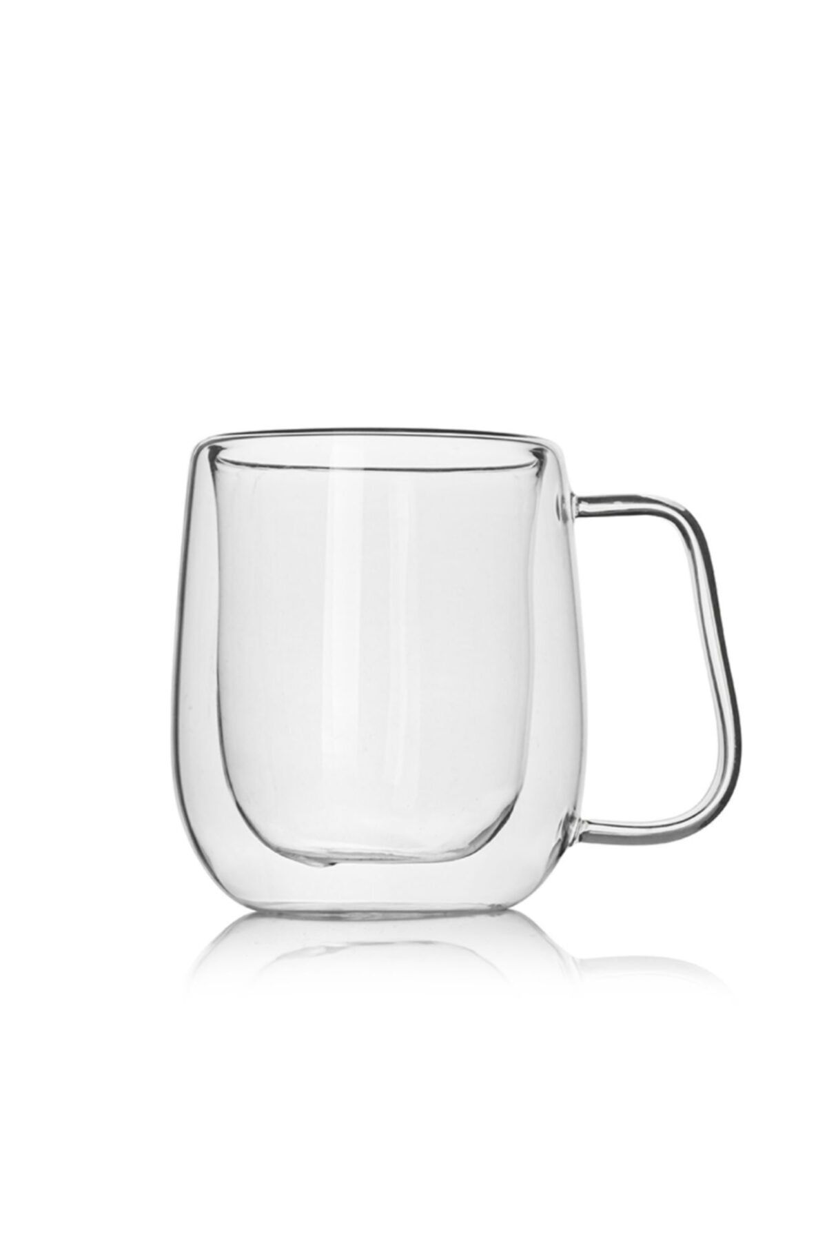 EWs Double Wall Çift Cidarlı 300 ml  Cam Kupa