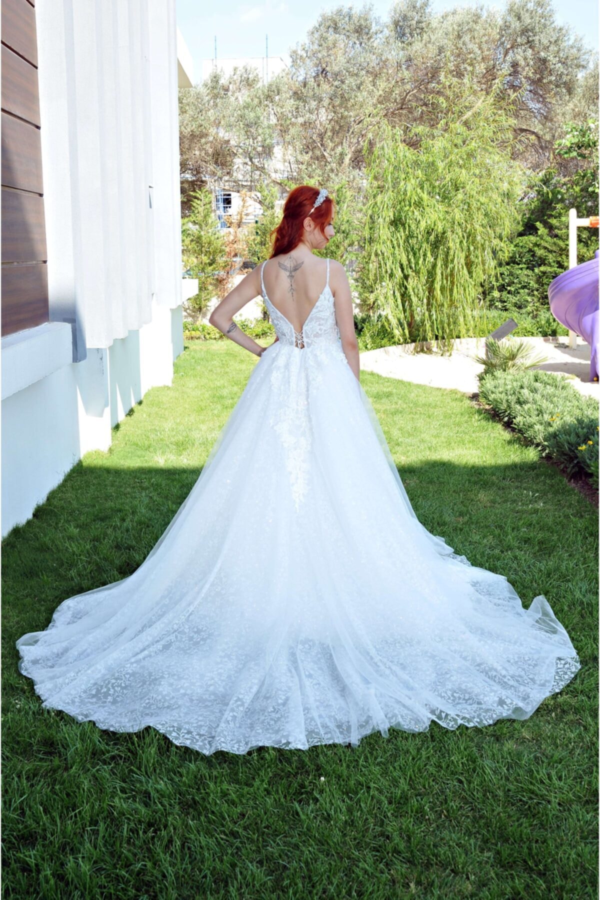 Sanjeti Woman Tarz Ince Askılı Helen Gelinlik