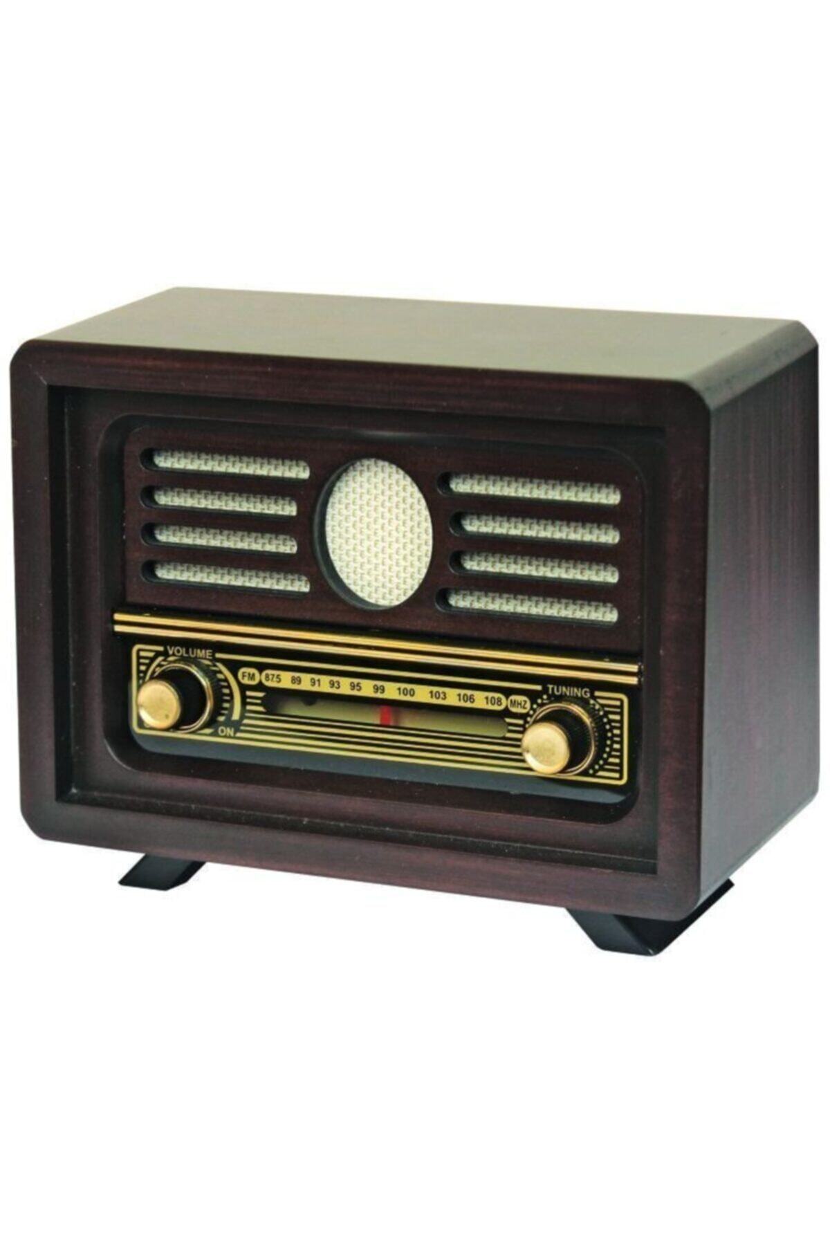 Otantik Çarşı Ahşap Nostaljik Radyo Üsküdar (şarjlı Pil+adaptörlü)