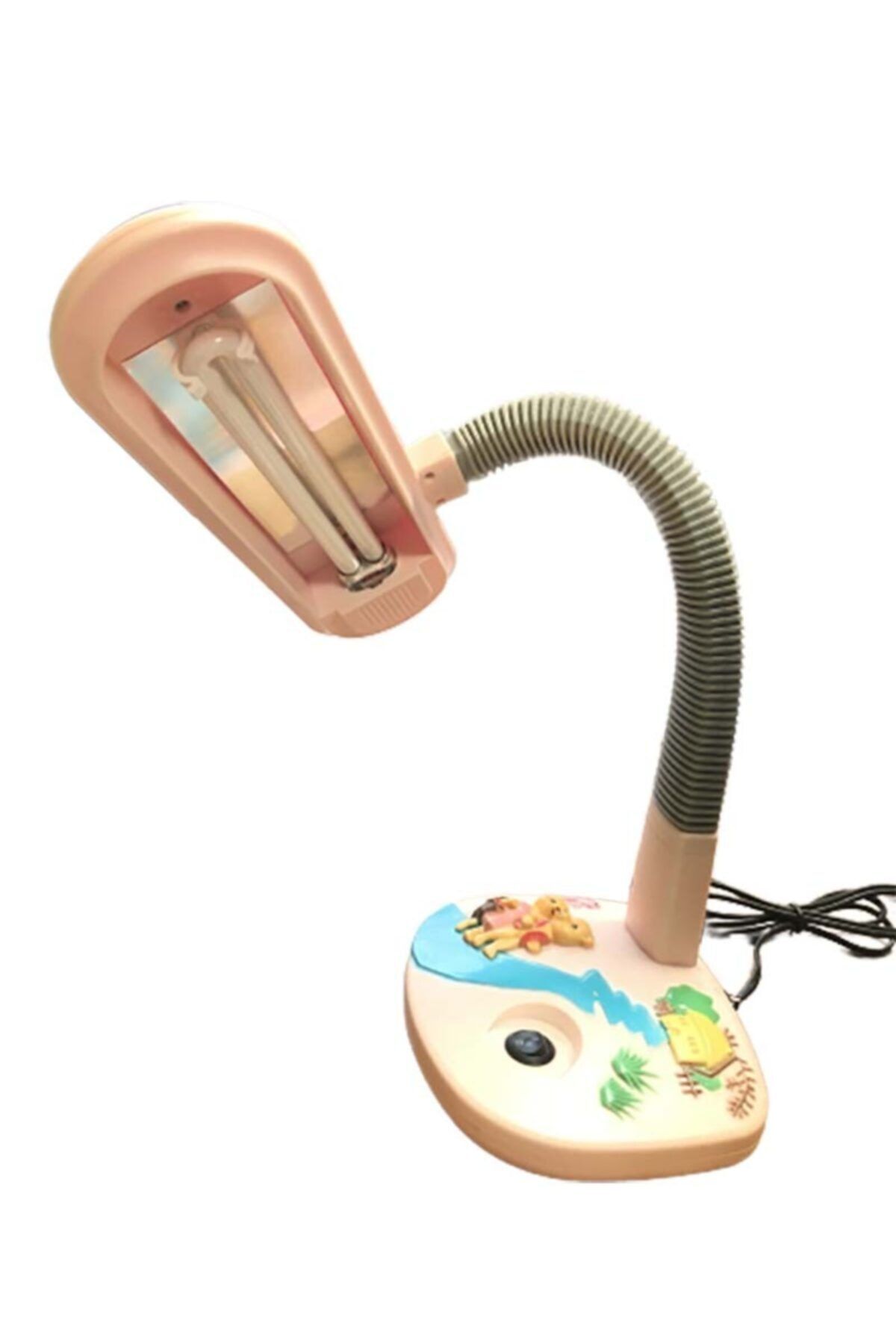 Limaks Lider Elektrik Kız Çocuk Akrobatik Gövde Oynar Başlıklı Pembe Süslemeli Masa Lambası