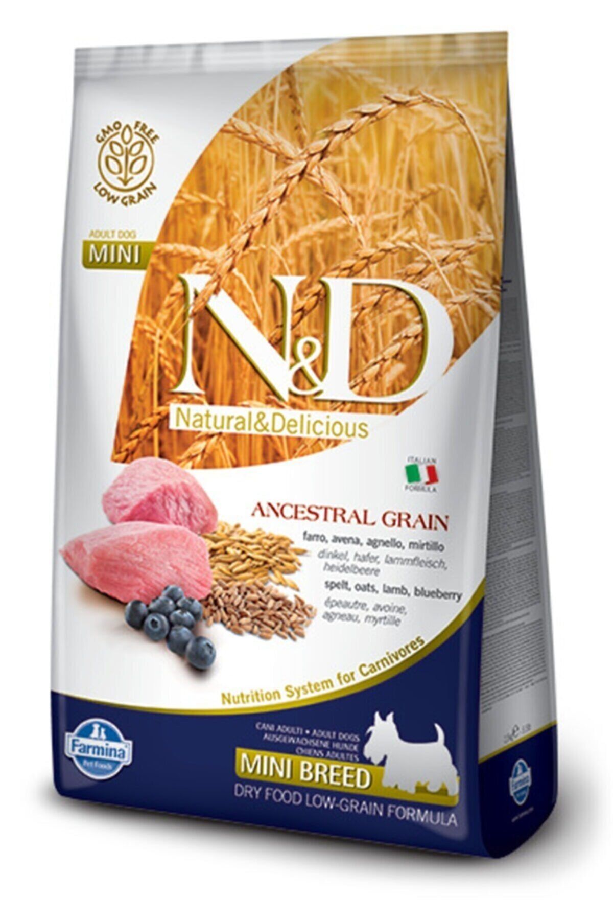 N&D Neo Pet Market Düşük Tahıllı Kuzu Etli Yaban Mersinli Küçük Irk Yetişkin Köpek Maması 2.5 kg
