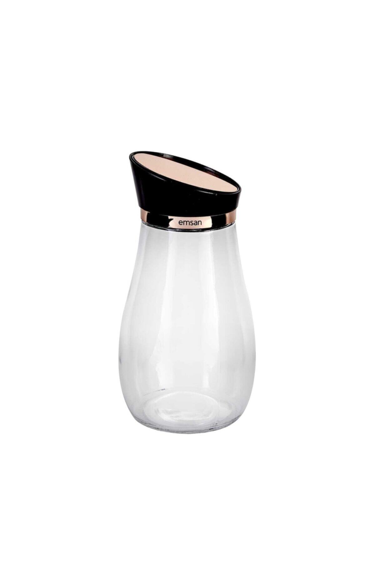 MuratogluHome Emsan Alpha 3'lü Orta Kavanoz Seti Rose Gold