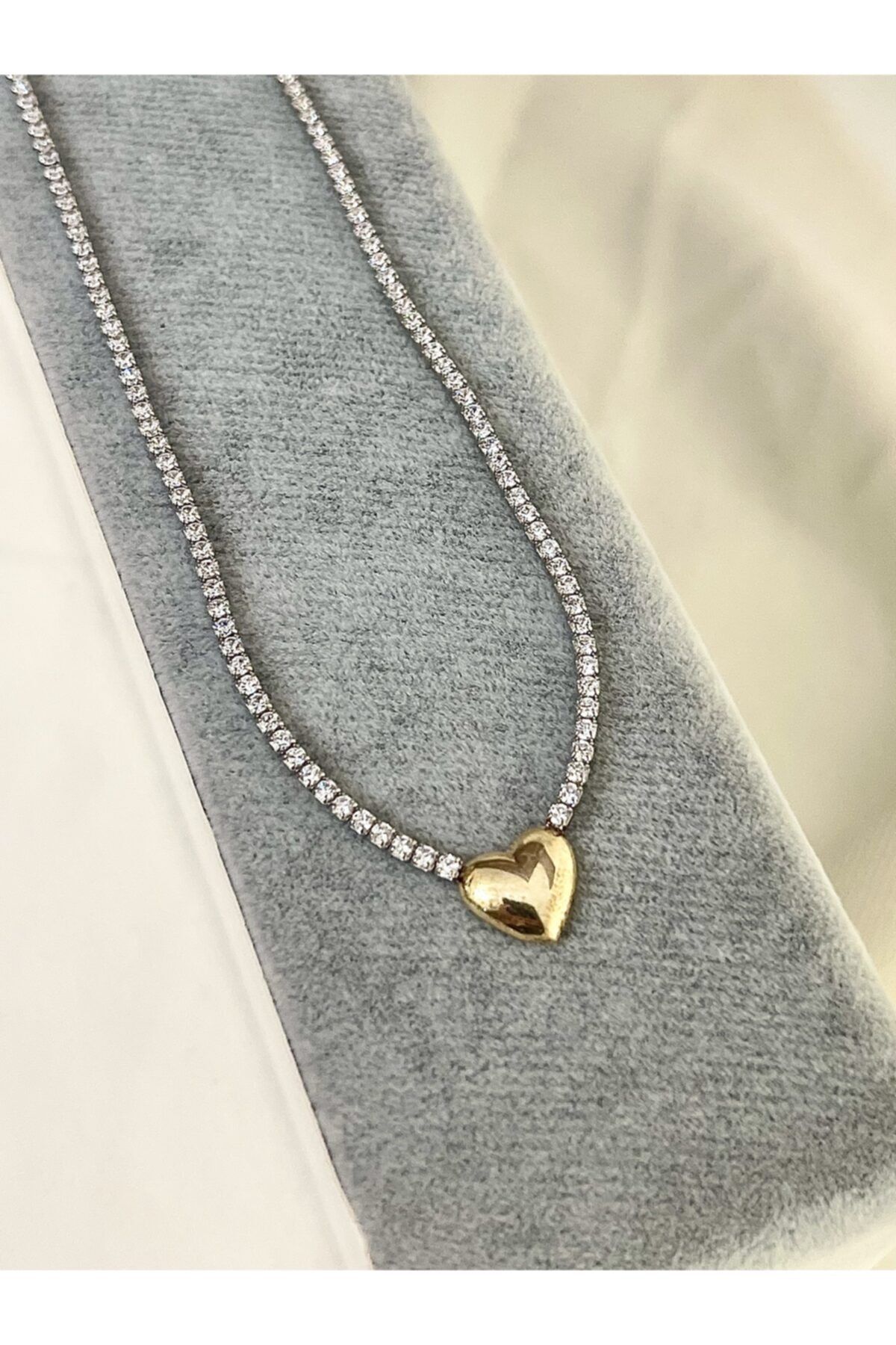 denizden silver Gümüş Suyolu Choker Kolye