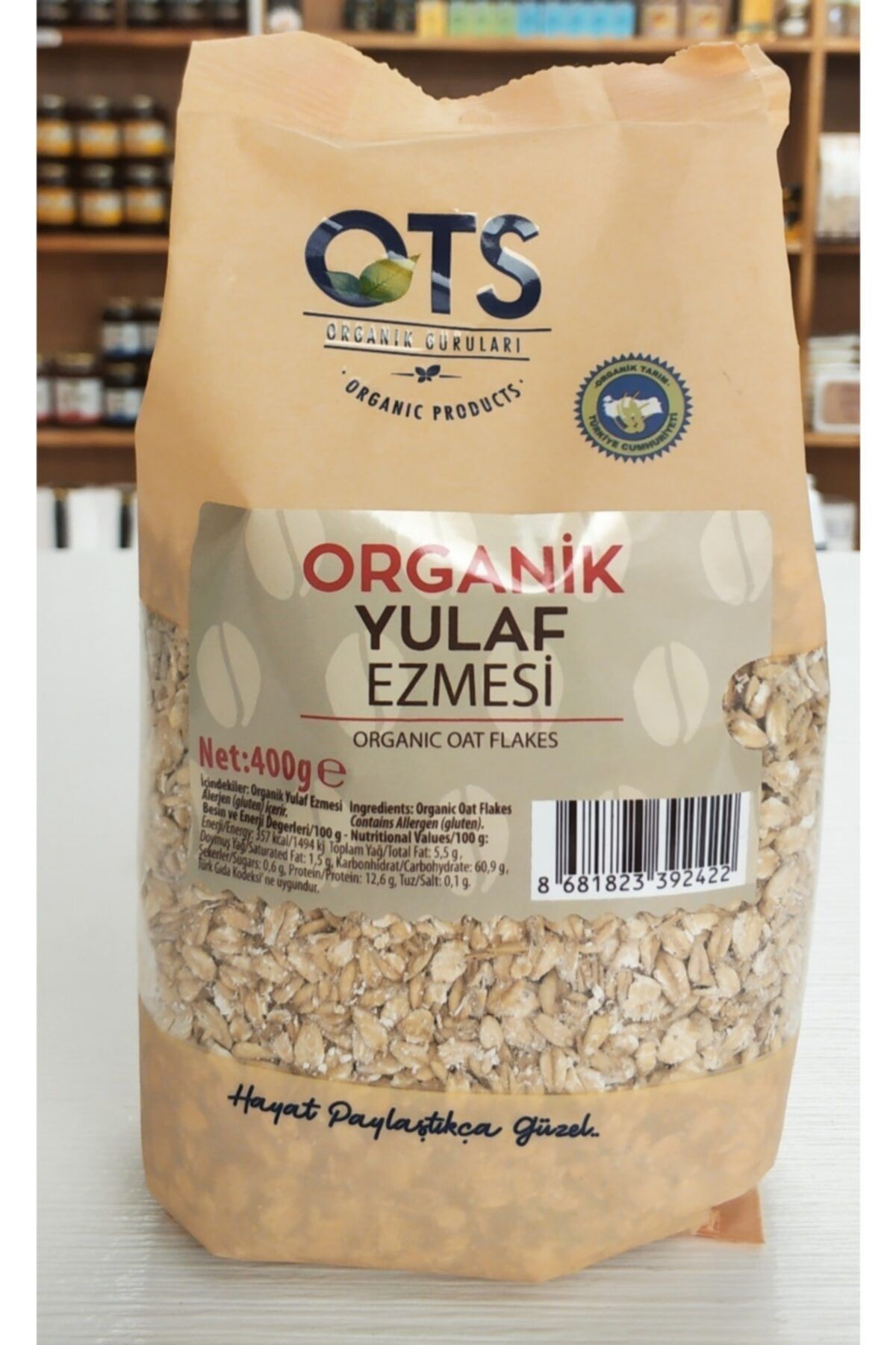 Öts Ots Organik Yulaf Ezmesi 400 Gr