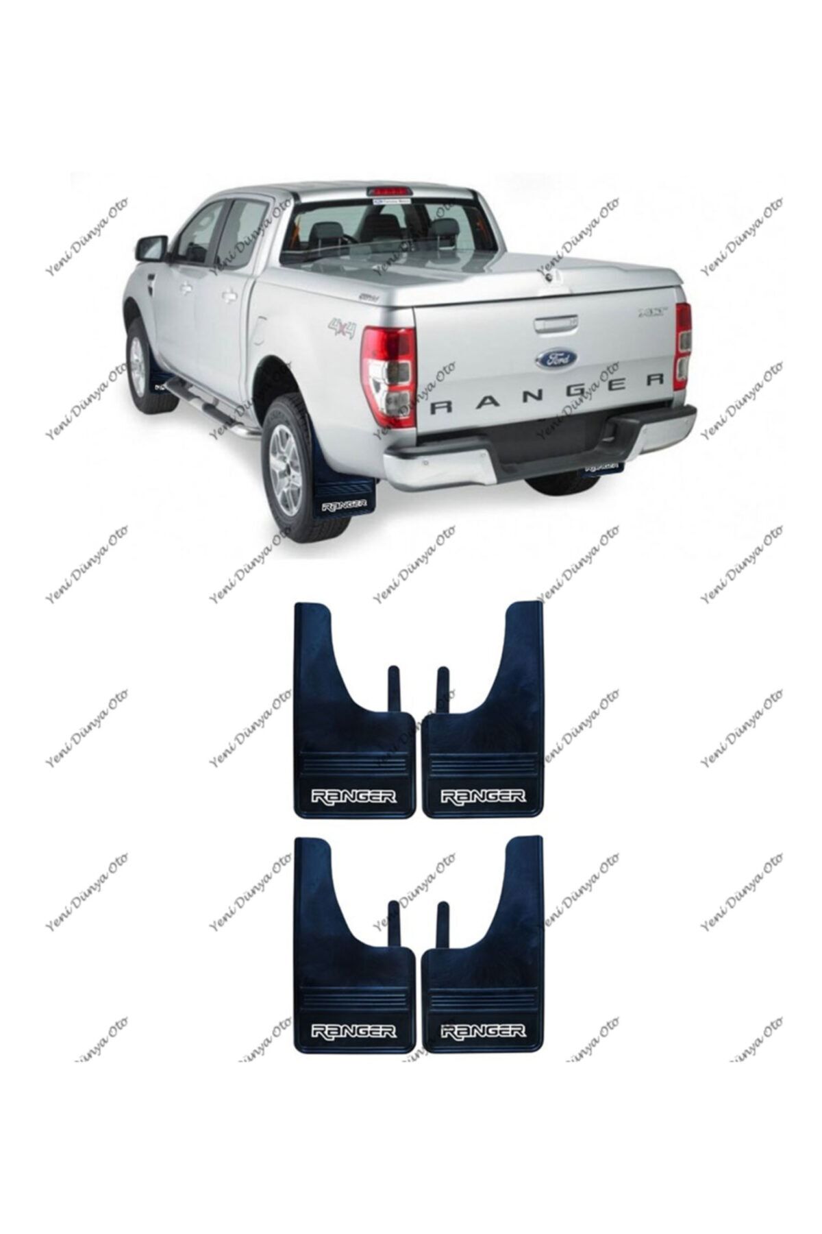 YeniDünyaOto Ford Ranger 4lü Paçalık Çamurluk Tozluk Frd1px031