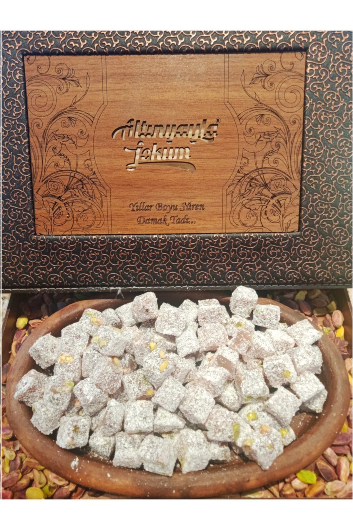 ALTINYAYLA LOKUM Hindistan Cevizli Antep Fıstıklı Çifte Kavrulmuş 1 Kg