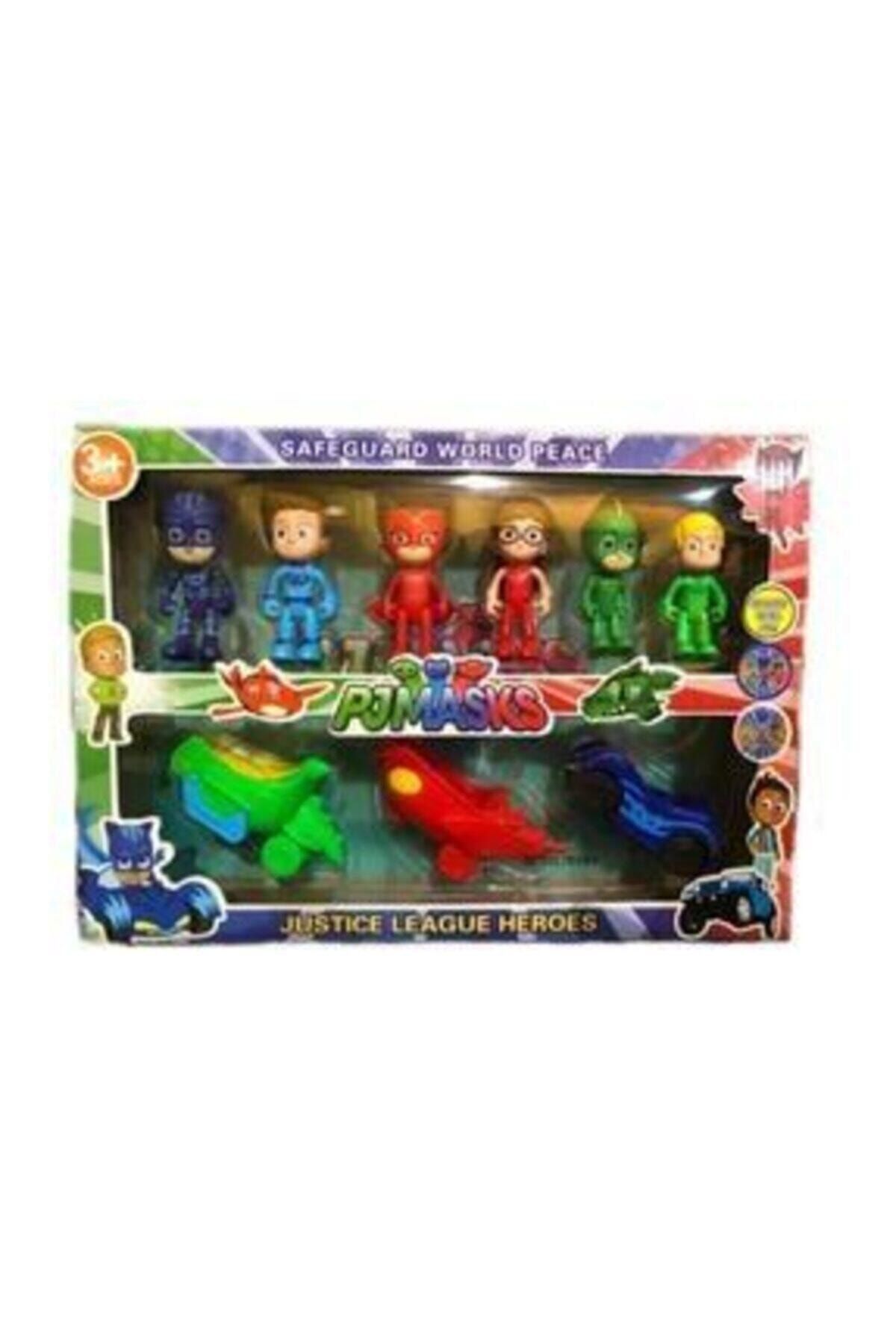 partilendin Pj Masks Yeni Sezon Büyük Set Pijamaskeliler Figür Seti 6 Kalekter 3 Araba Lı 9 Lu Set