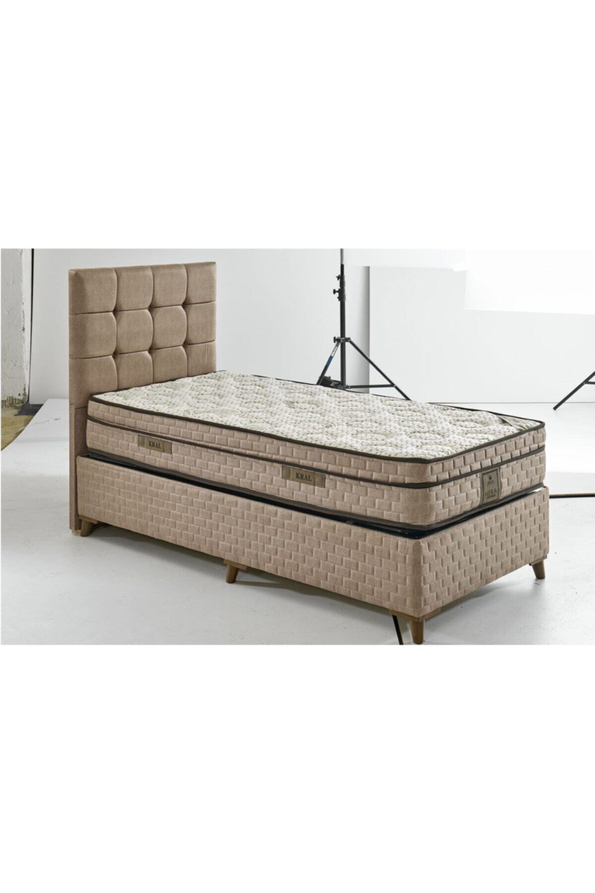 YuyaMobilya Tek Kişilik Full Ortopedik Yatak + Comfort Baza + Başlık Seti