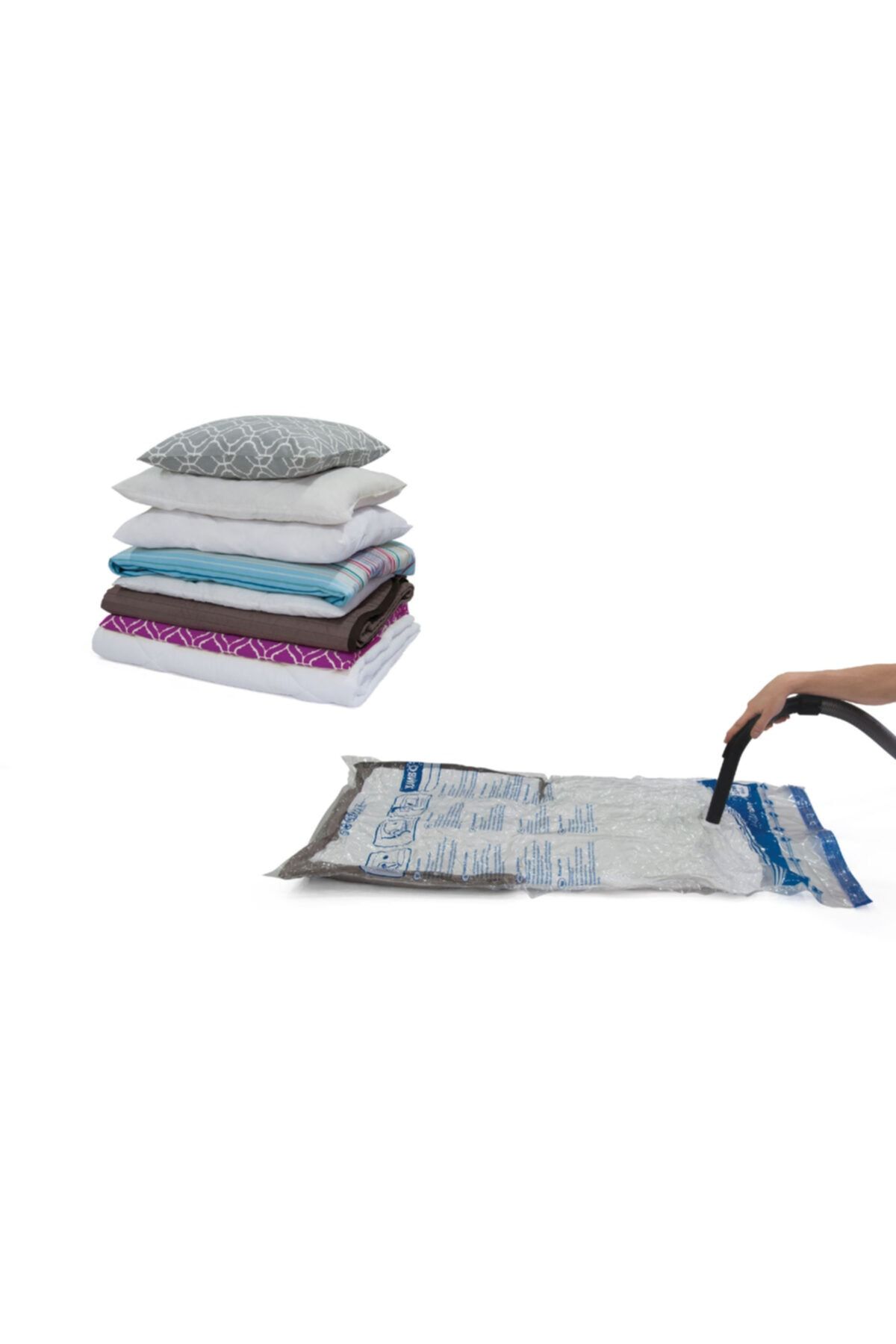 MAGİC SAVER 3lü Vakumlu Poşet Seti 1 Adet Xl 55x90 Cm 2 Adet Xxl 80x100 Cm