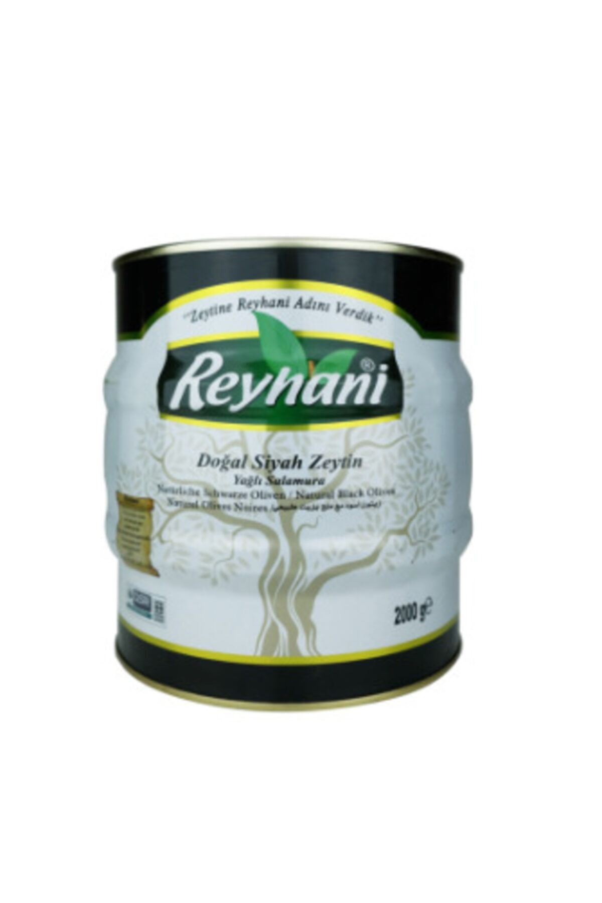 Reyhani Zeytin Reyhani Vezir %100 Doğal Yağlı Sele Siyah Zeytin 2 Kg