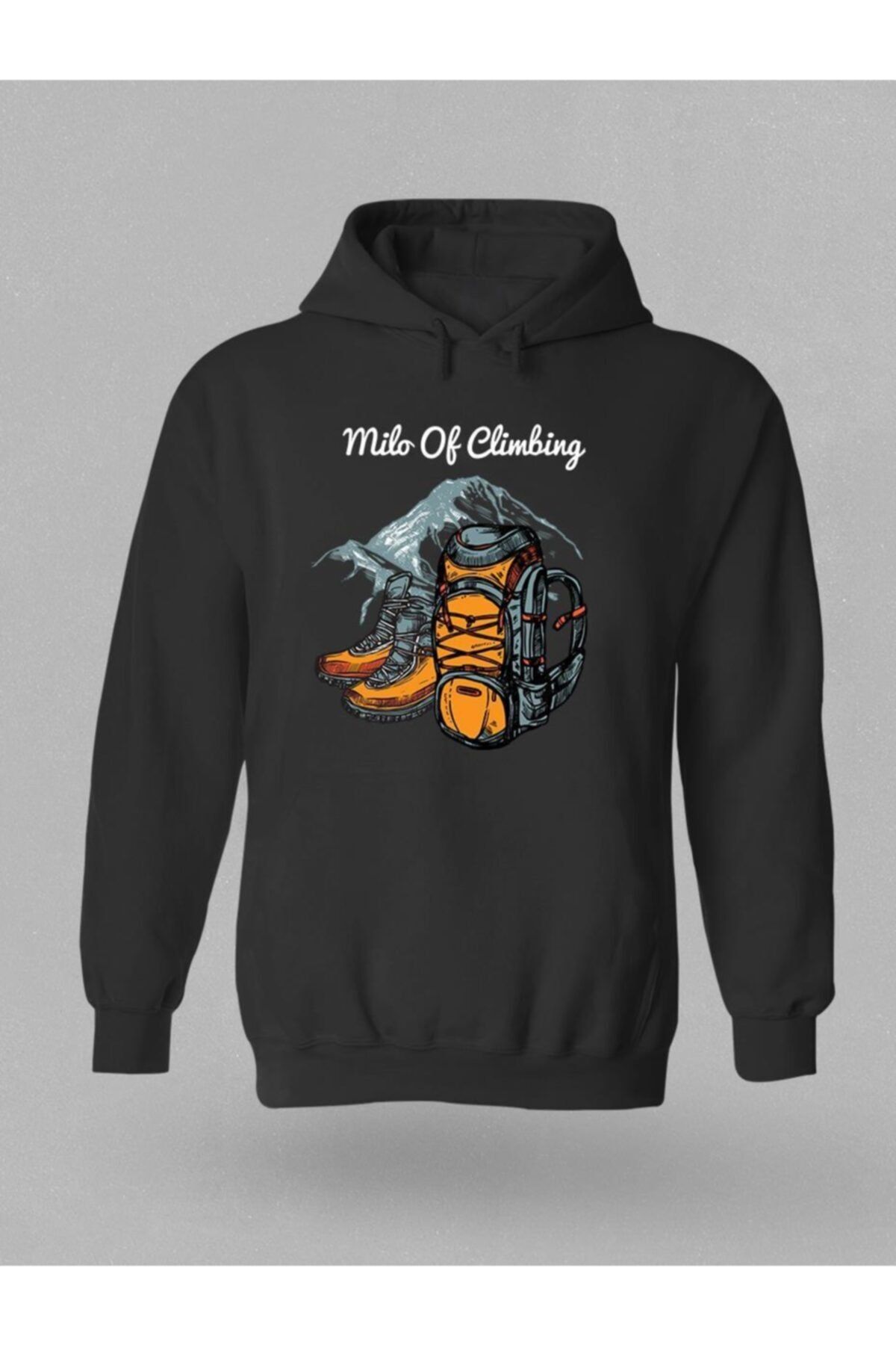 Milo Of Climbing Bond Kamp Temalı Baskılı Kapüşonlu Sweatshirt