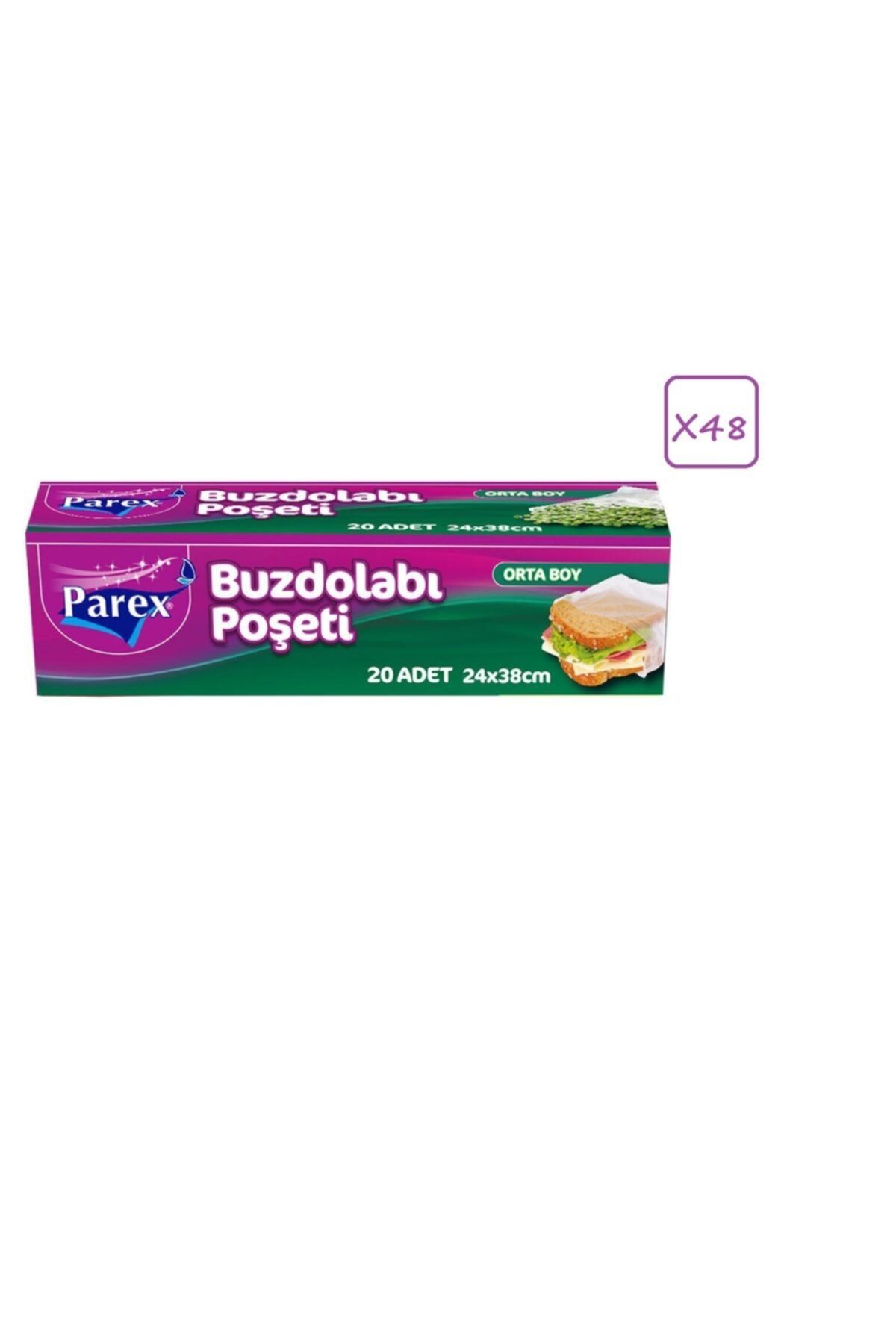 Parex Orta Boy 20'li Buzdolabı Poşeti * 48 Kutu