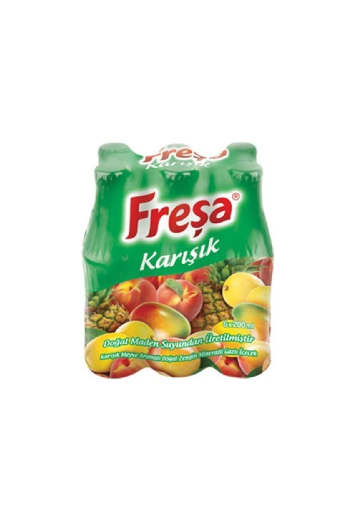 FREŞA Karışık Meyve Aromalı Soda 200 Ml 6'lı