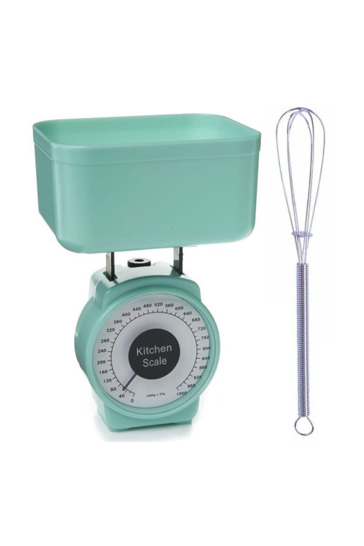 KaktüsKedi 1 Kg Mini Mutfak Terazisi Mini Çırpıcı Hediyeli Set 712828