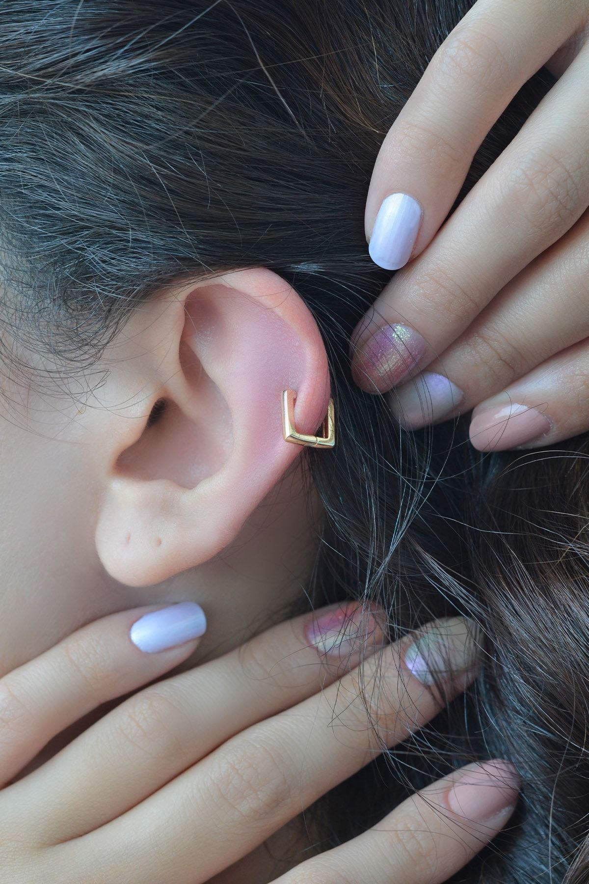 Thin best sale helix earrings