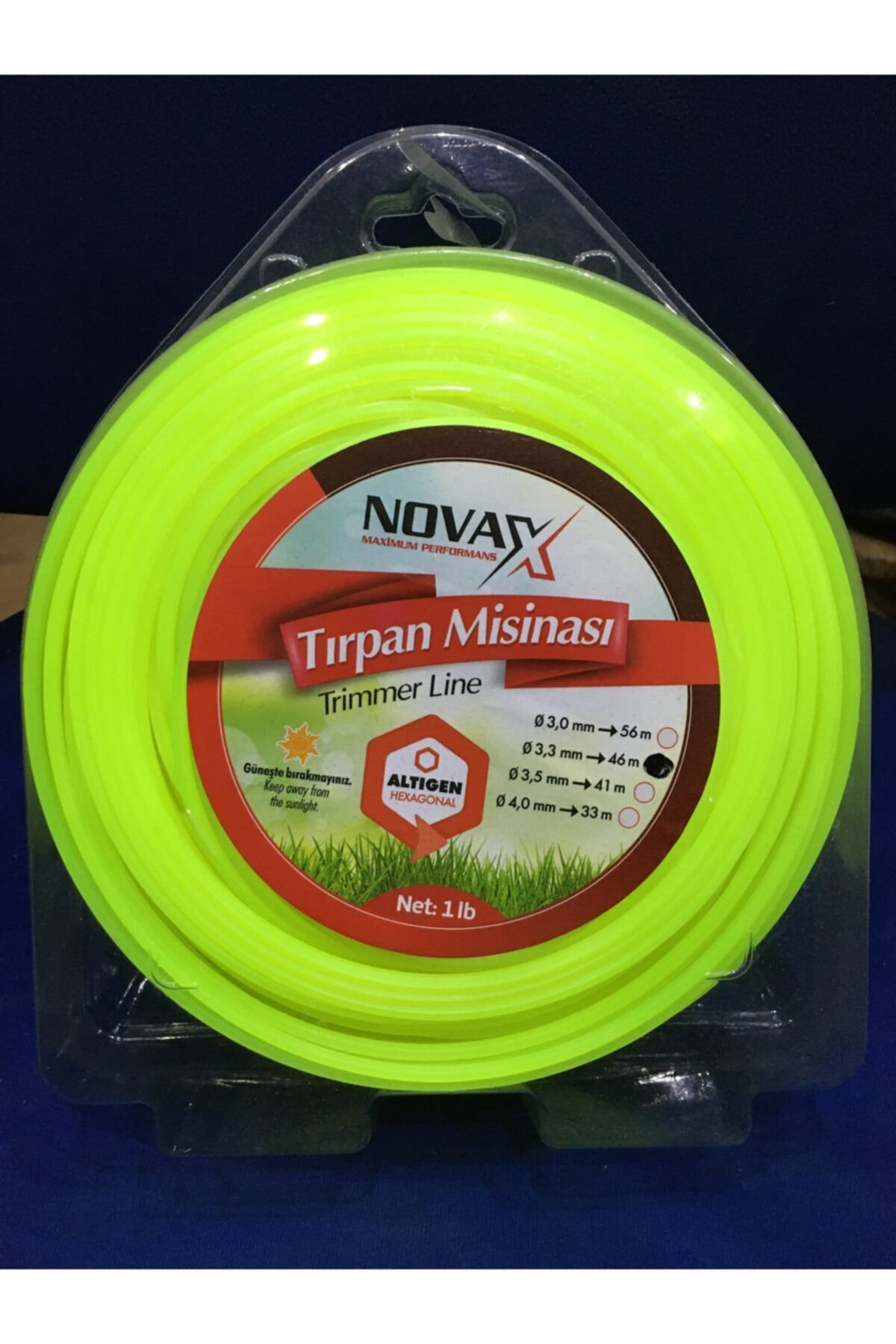Novax Ot Misinesi Tırpan Misinesi 3.3mm/46metre(6 Köşeli)
