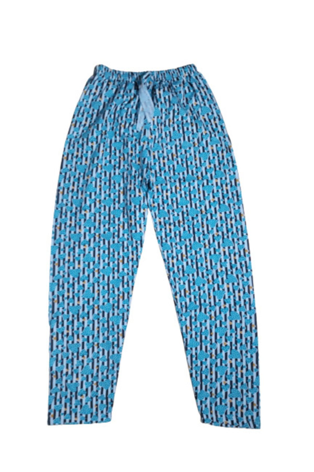Rashoo Kadın Yeşil Kalp Desenli Pijama Altı