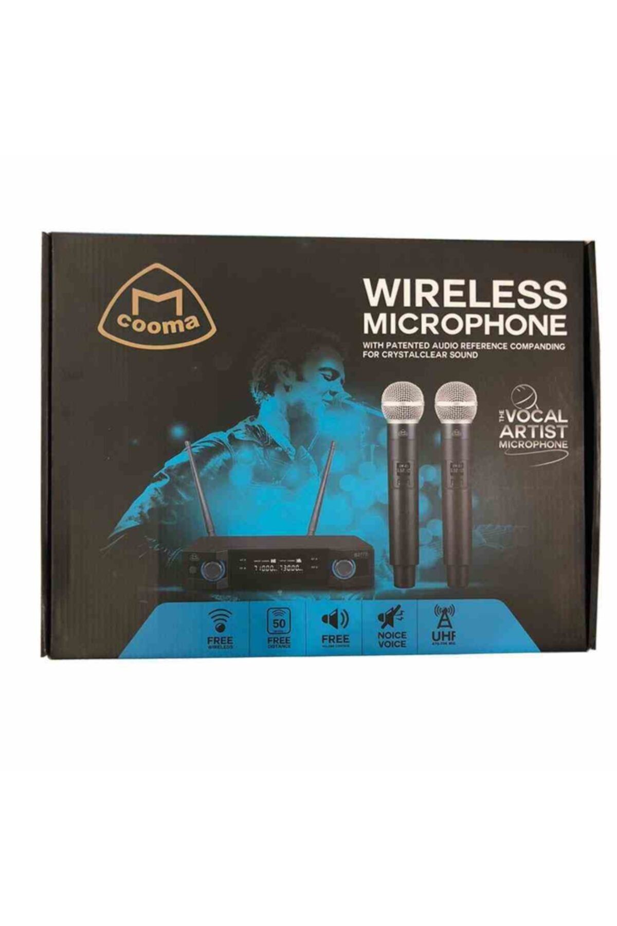 cooma B2775 Uhf Telsiz Mikrofon - Çift El