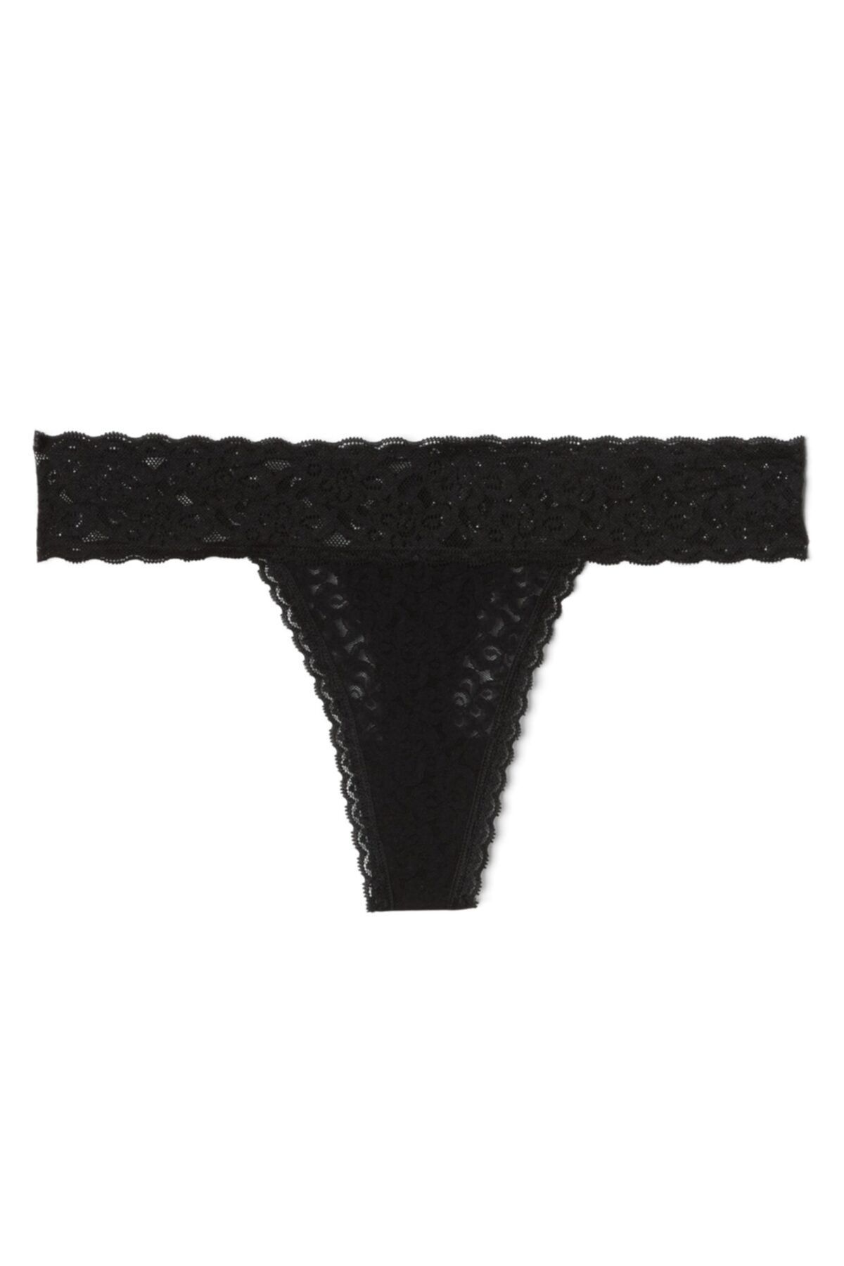 GAP Kadın Siyah Dantel Tanga