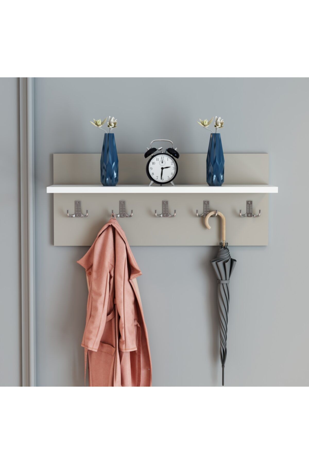 3A Konsept Krem Diva Kapı Arkası - Banyo Askılık