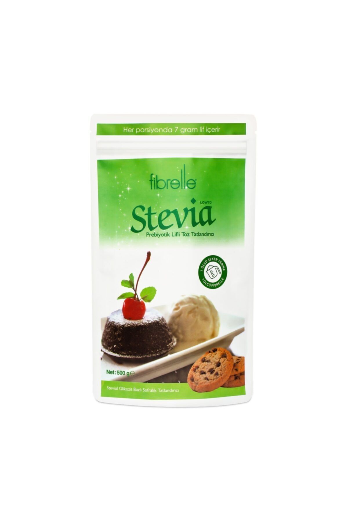 Fibrelle Prebiyotik Lifli Stevialı Tatlandırıcı 500 Gr