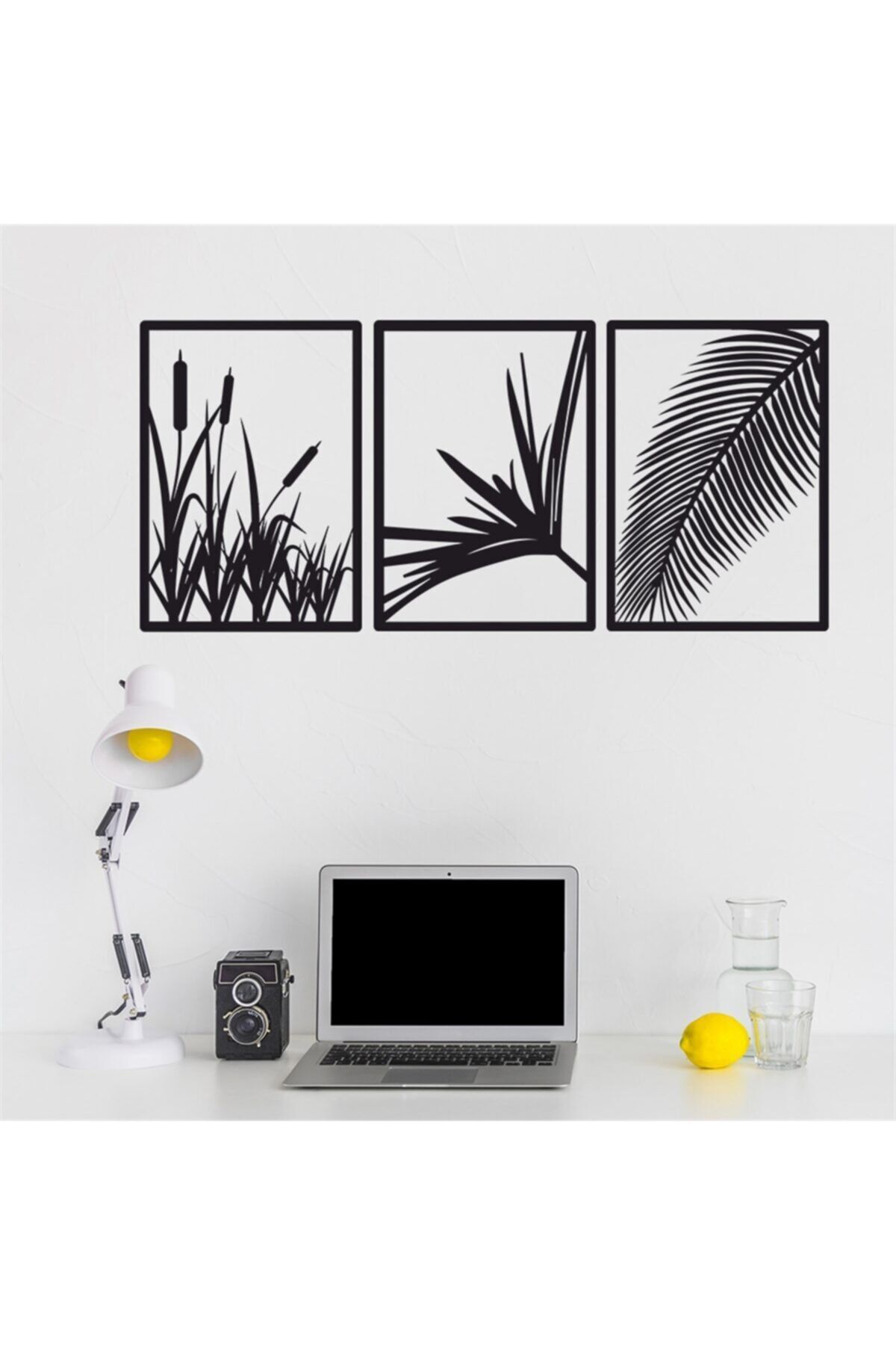 DOGRUDANDEKOR Doğa Tasarımlı 115x50 Cm Lazer Kesim Ahşap Tablo Dgr0608