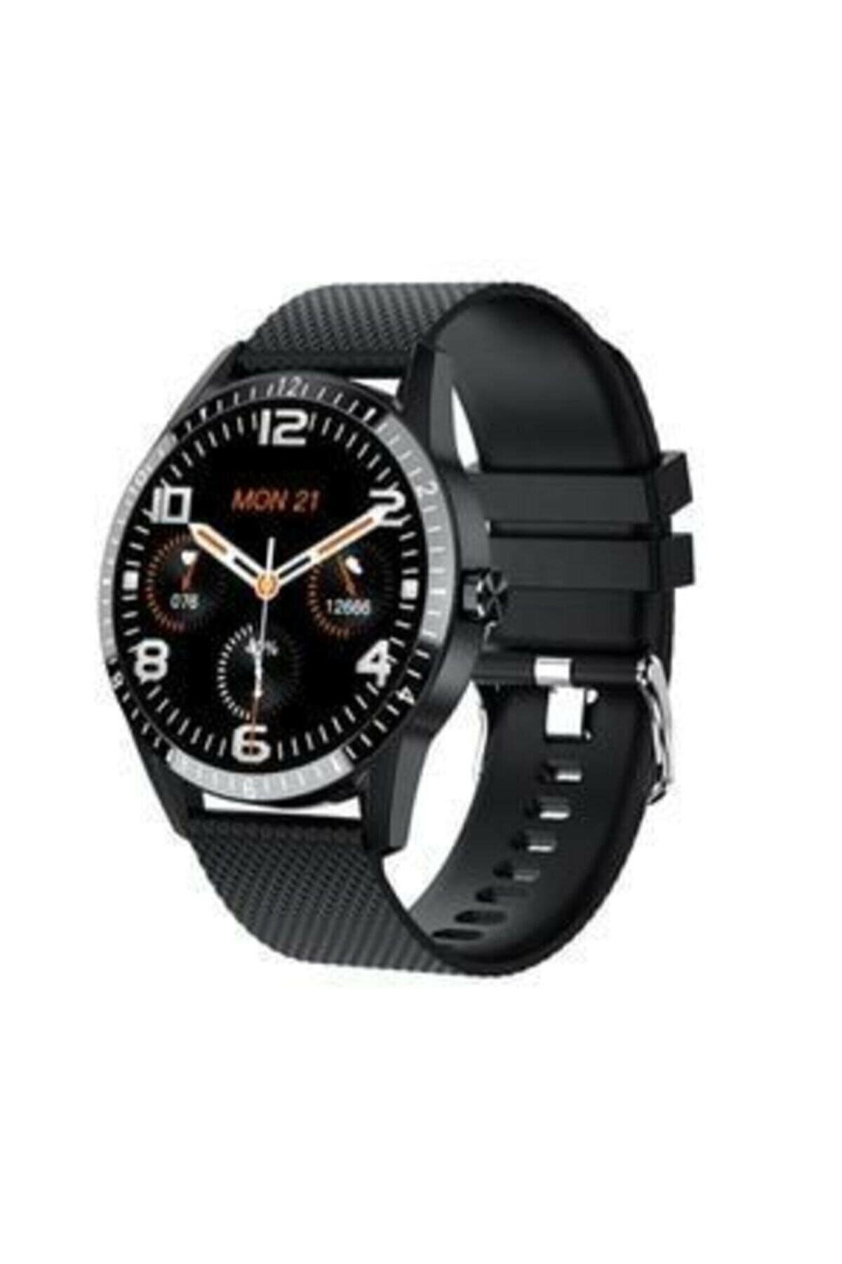 BİG STAR Siyah Yeni Nesil Y20 Akıllı Saat Konuşma Özellikli Smart Watch 44mm