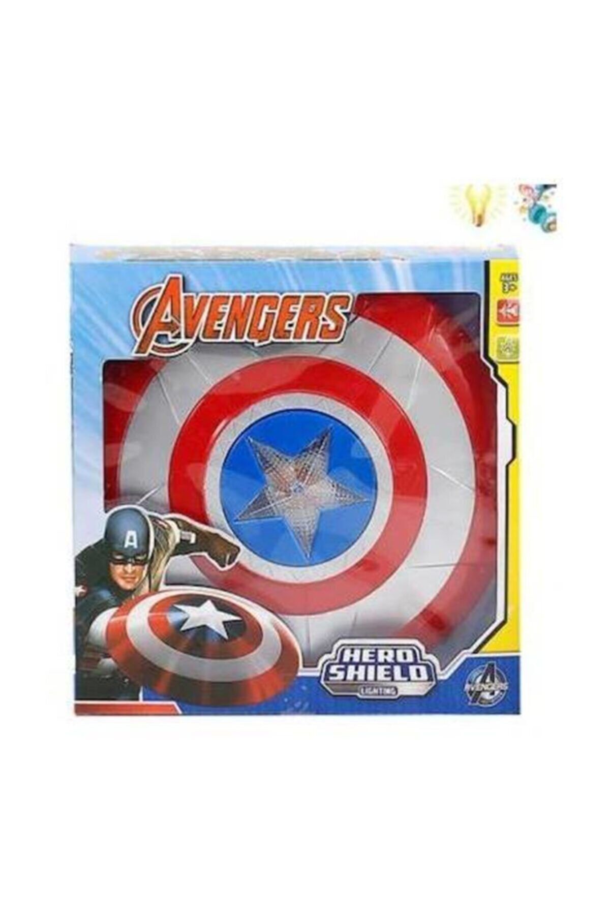 Muhtelif Sesli Işıklı Kaptan Amerika Kalkan Captan America 30 Cm