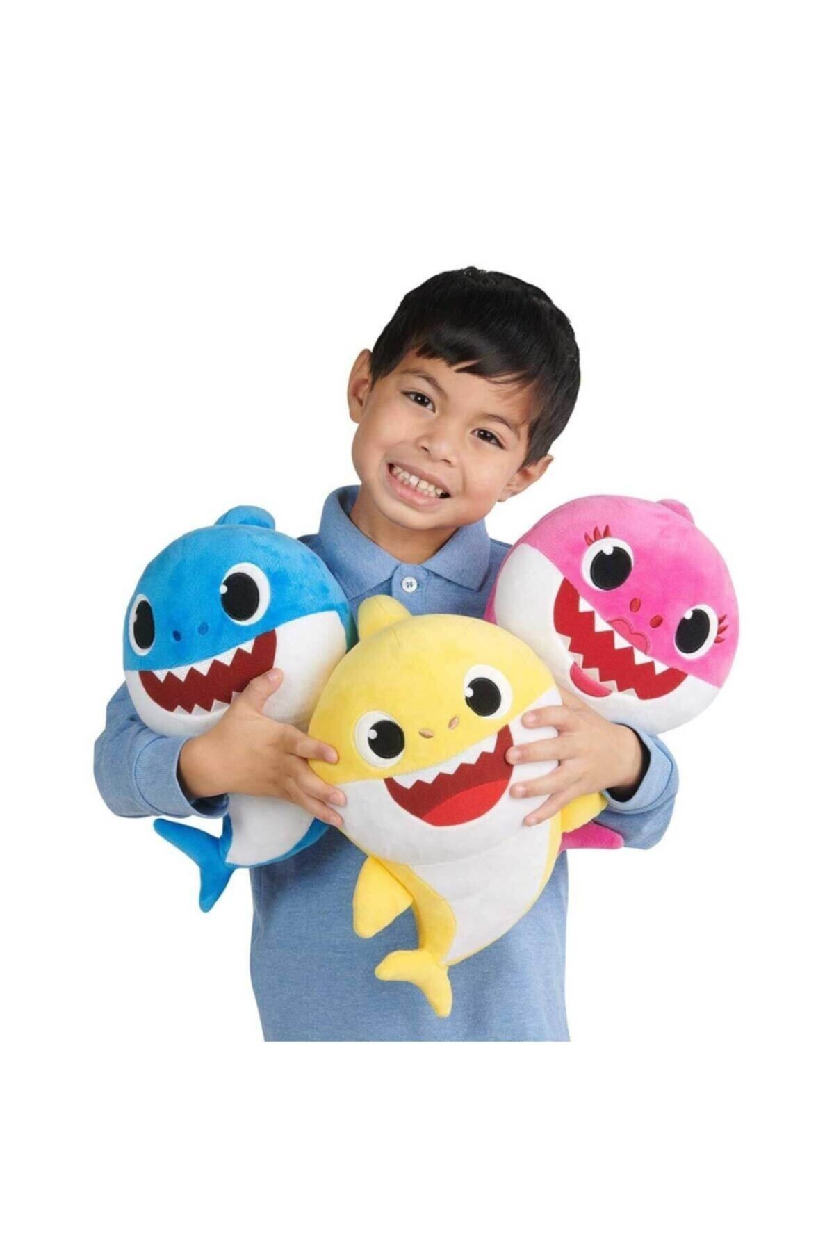 Burnis Toy Baby Shark Sesli Peluş 25 Cm. Bah01000