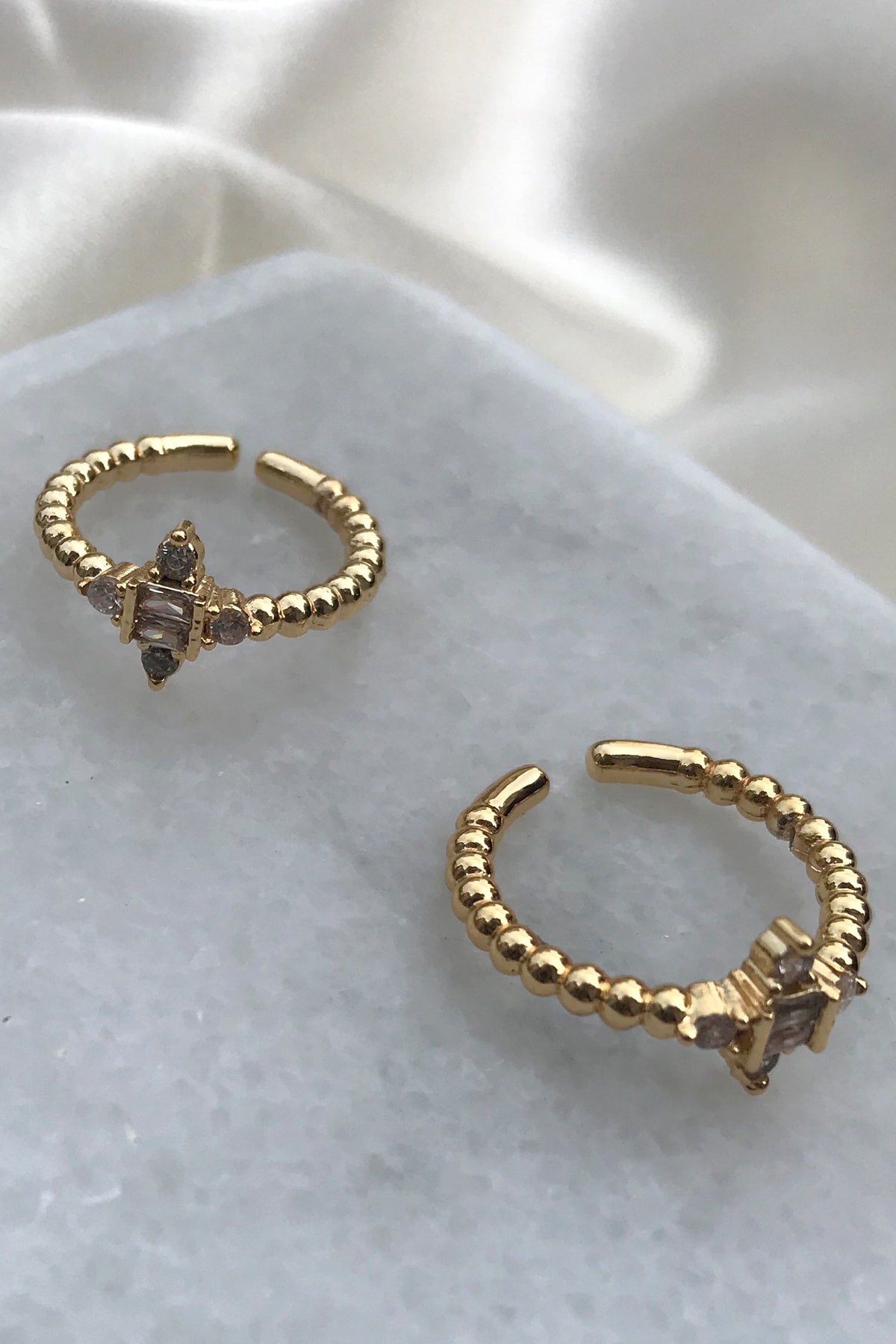 Ala Jewelry Bagetli Gold Yüzük