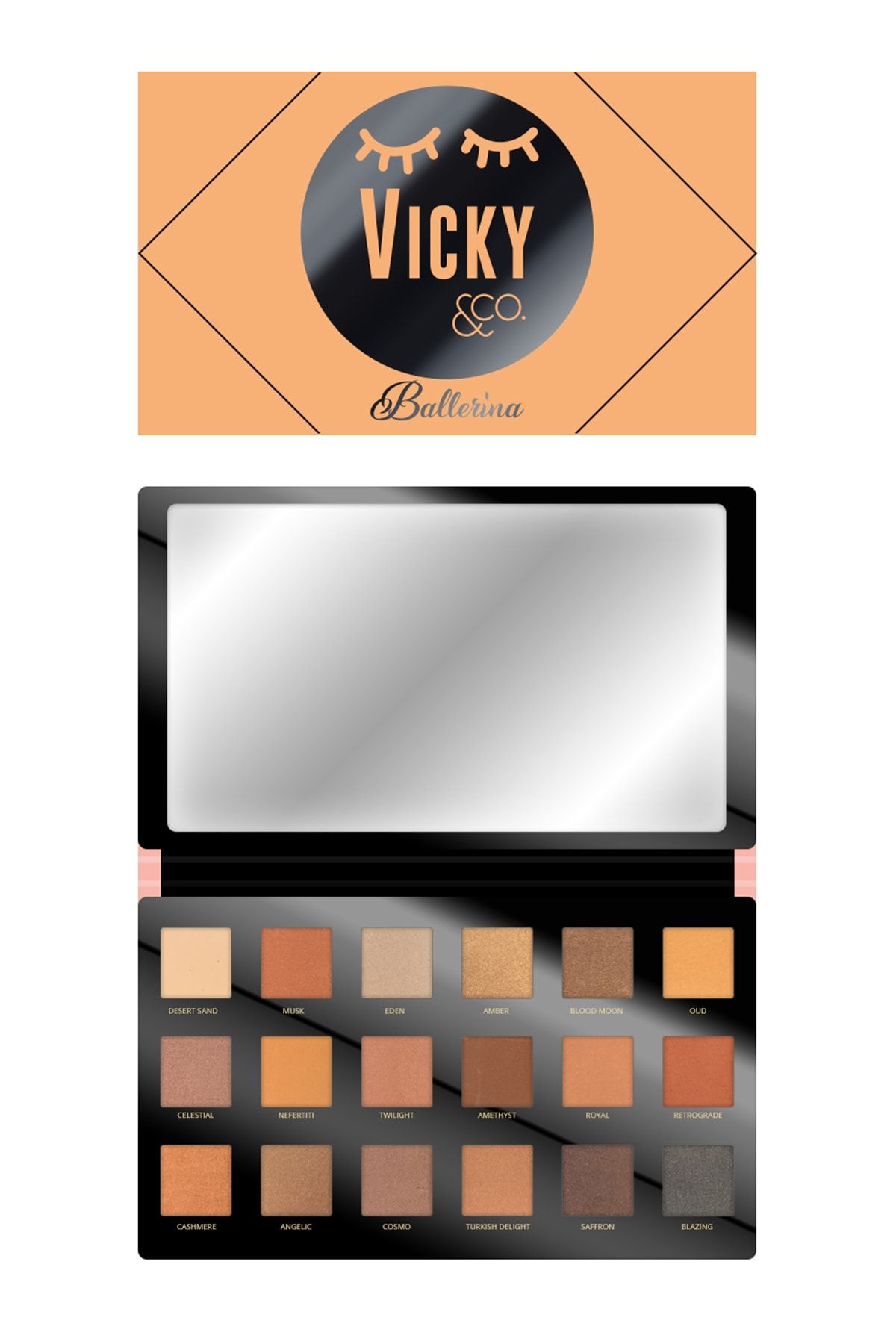Vicky Ballerina Eyeshadow( 18 Renk)