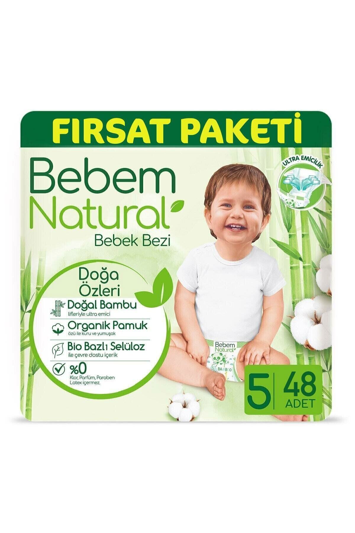Bebem Natural Bebek Bezi 5 Beden Junior 48 Adet