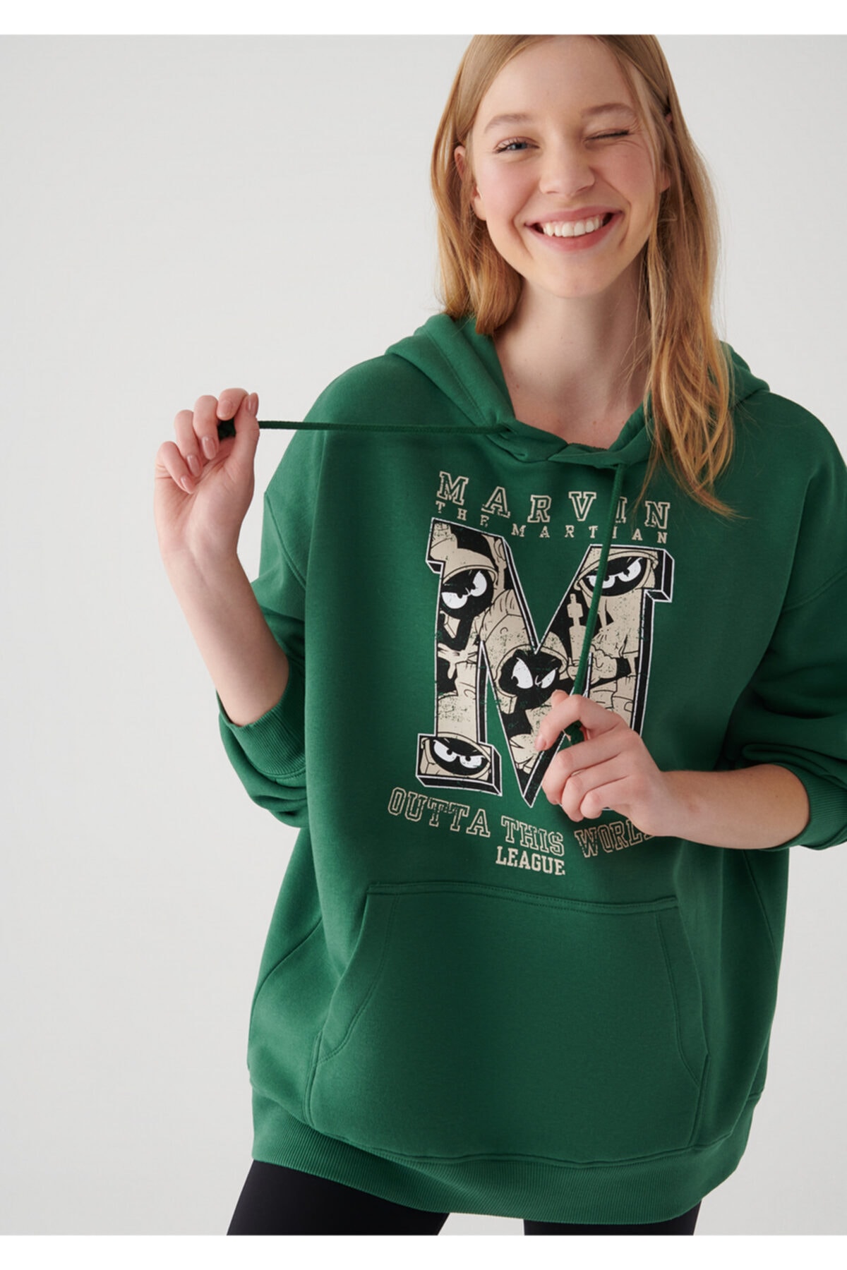 Mavi Marvin Baskılı Yeşil Sweatshirt 1610226-71892