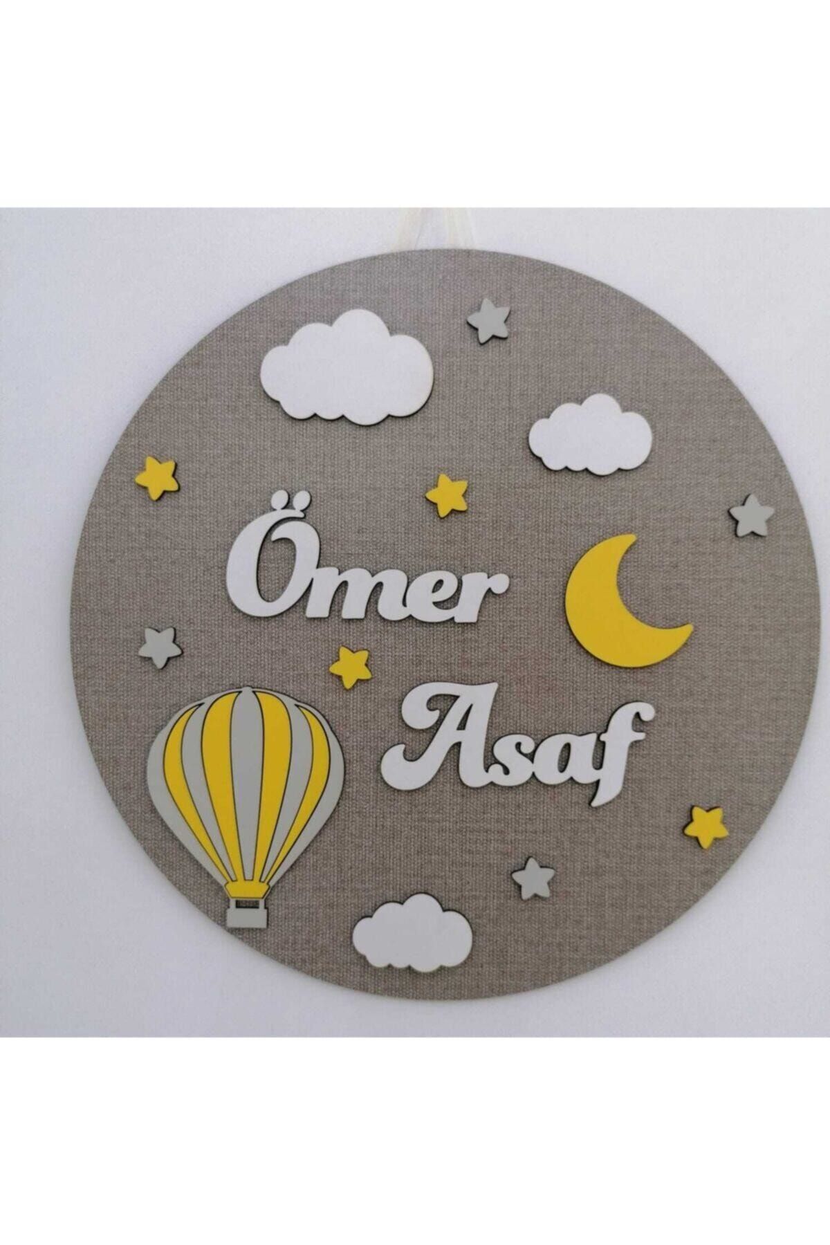 Deneme Zamanı Unisex Bebek Ahşap Bebek Kapı Süsü Lüks Kapı Süsü Ahşap Duvar Ve Kapı Süsü