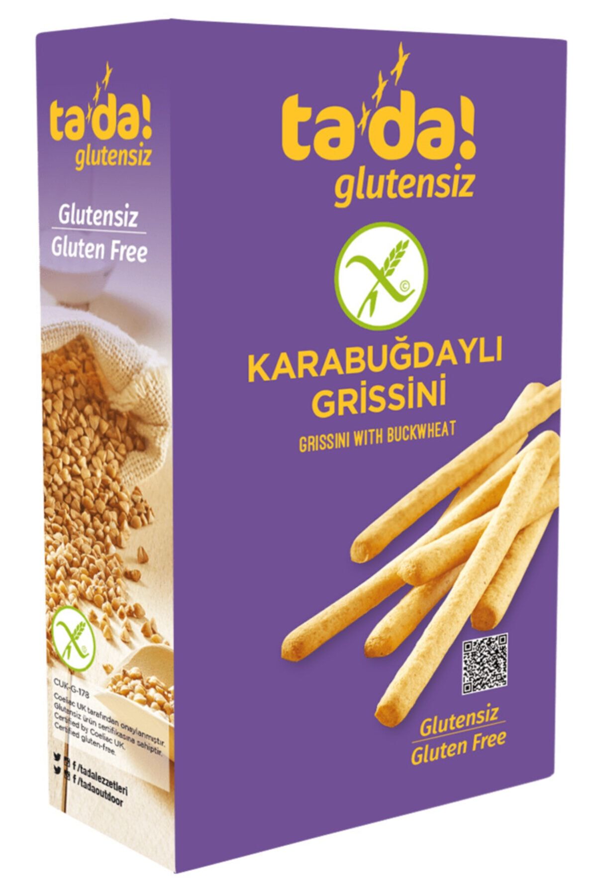 Tada Outdoor Glutensiz Karabuğdaylı Grissini 75 G