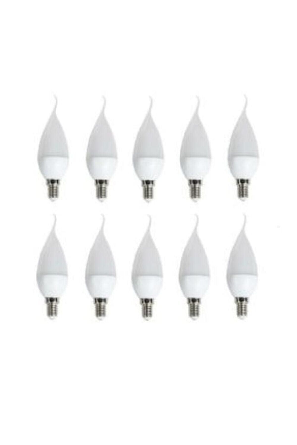 Cata 5 Watt E14 Duylu Kıvrık Led Buji Ampül Beyaz Işık Ct-4077 Ct4077blss 10 Adet