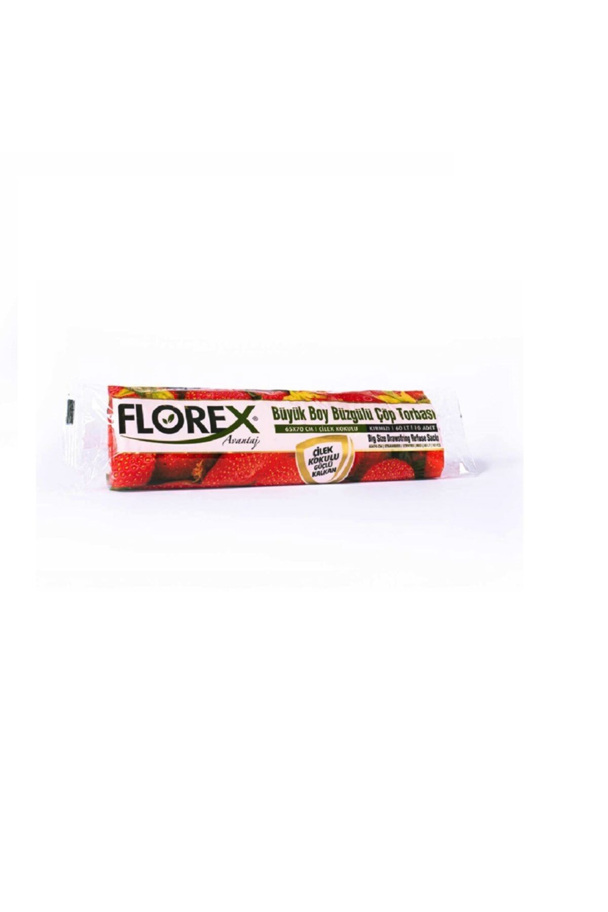 Florex Çilek Kokulu Büzgülü Büyük Boy Çöp Torbası