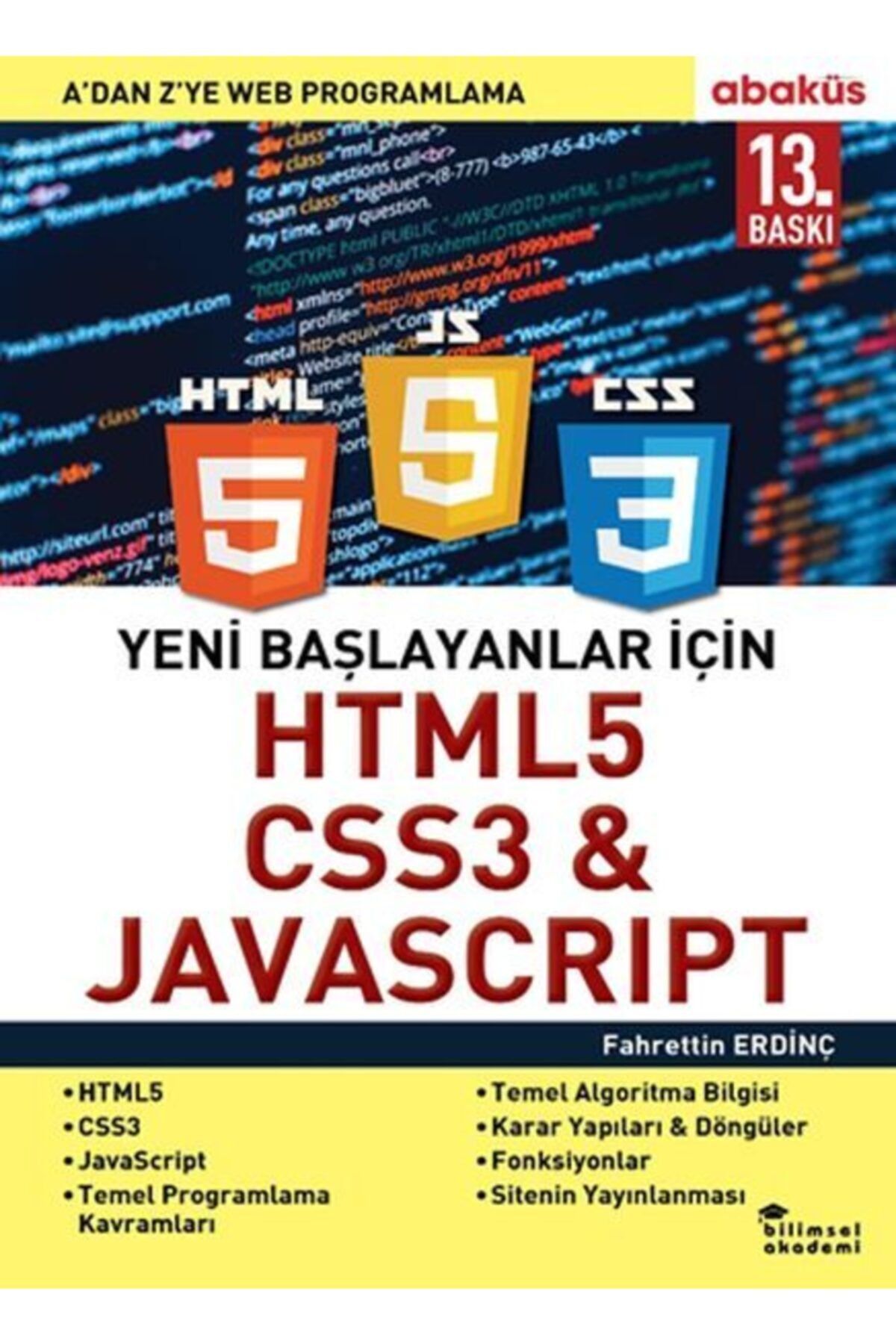 Abaküs Kitap Bsrl Obe Yeni Başlayanlar Için Html5 Css3 & Javascrıpt - Fahrettin Erdinç