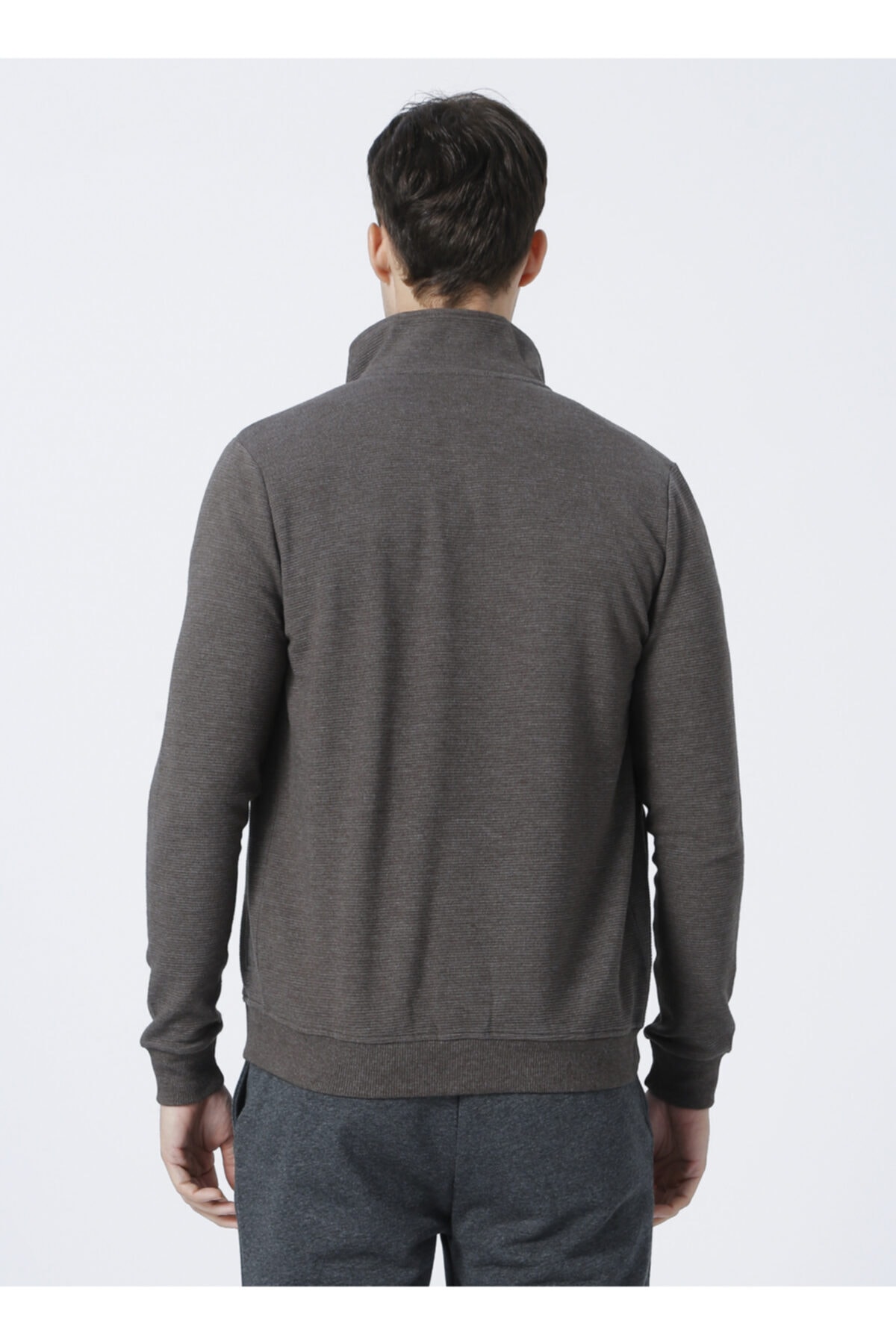 Fabrika Comfort Cm-t-109 Dik Yaka Regular Fit Vizon Erkek Sweatmont