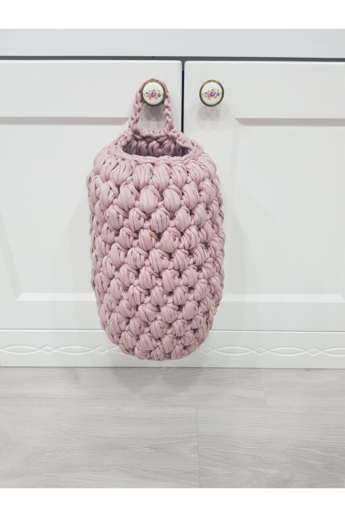 EGE ÖRGÜM Poşetlik Pembe Renk 30x16 Cm
