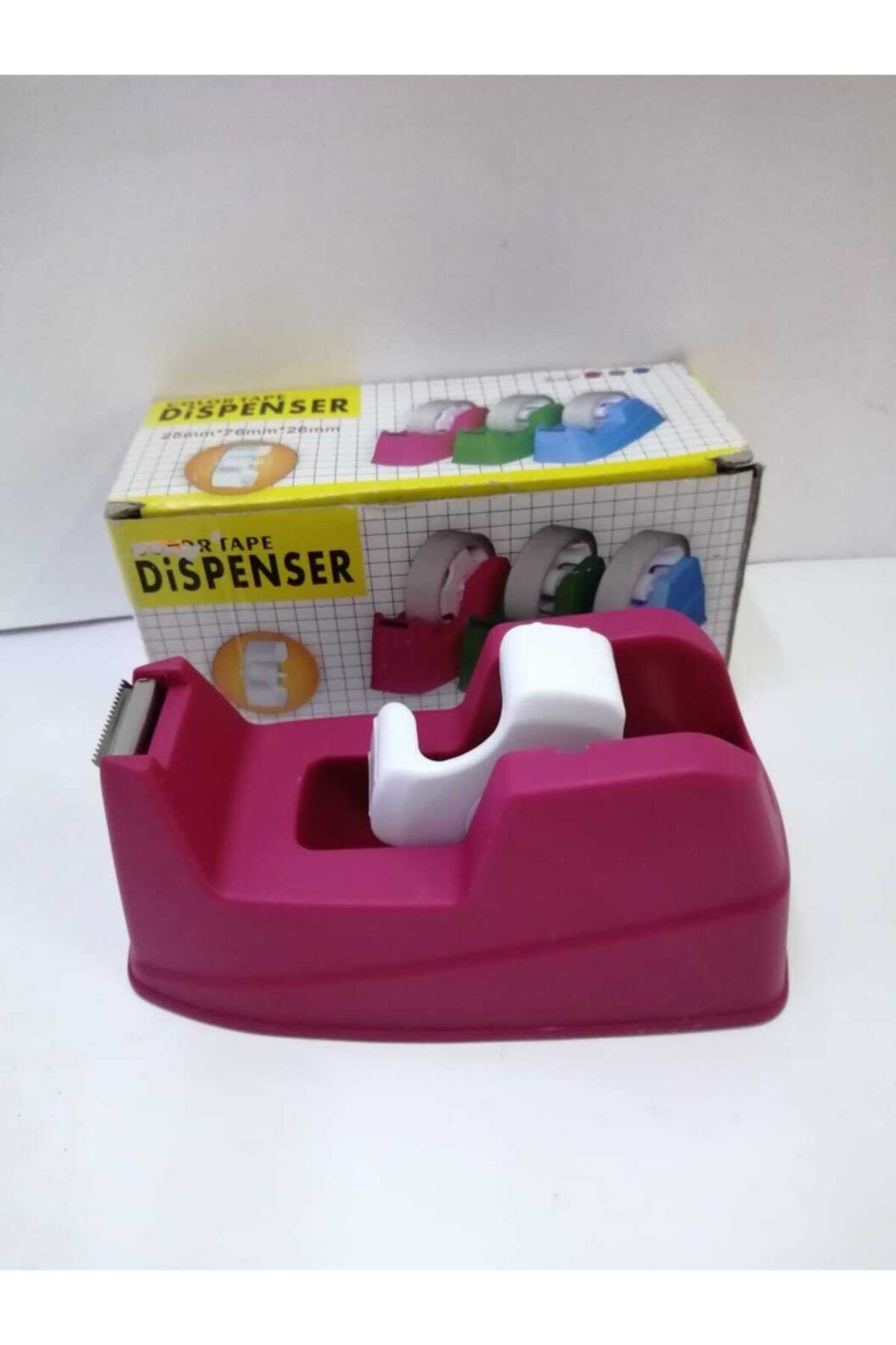 Color Tape Dispenser Bant Kesici 25 Mm 66 Mm