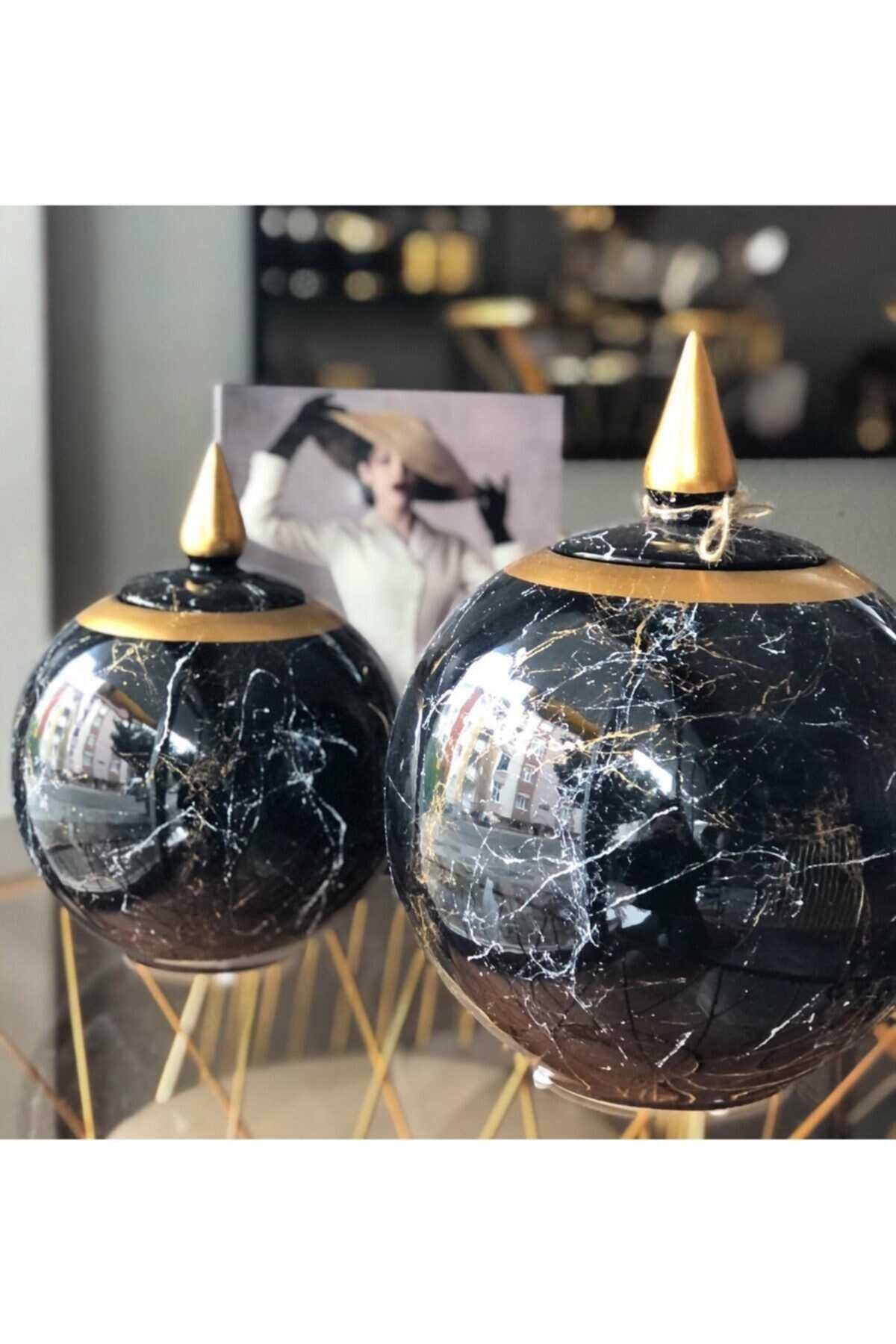 MS DECOR Ev Dekorasyon Ikili Şah Küp